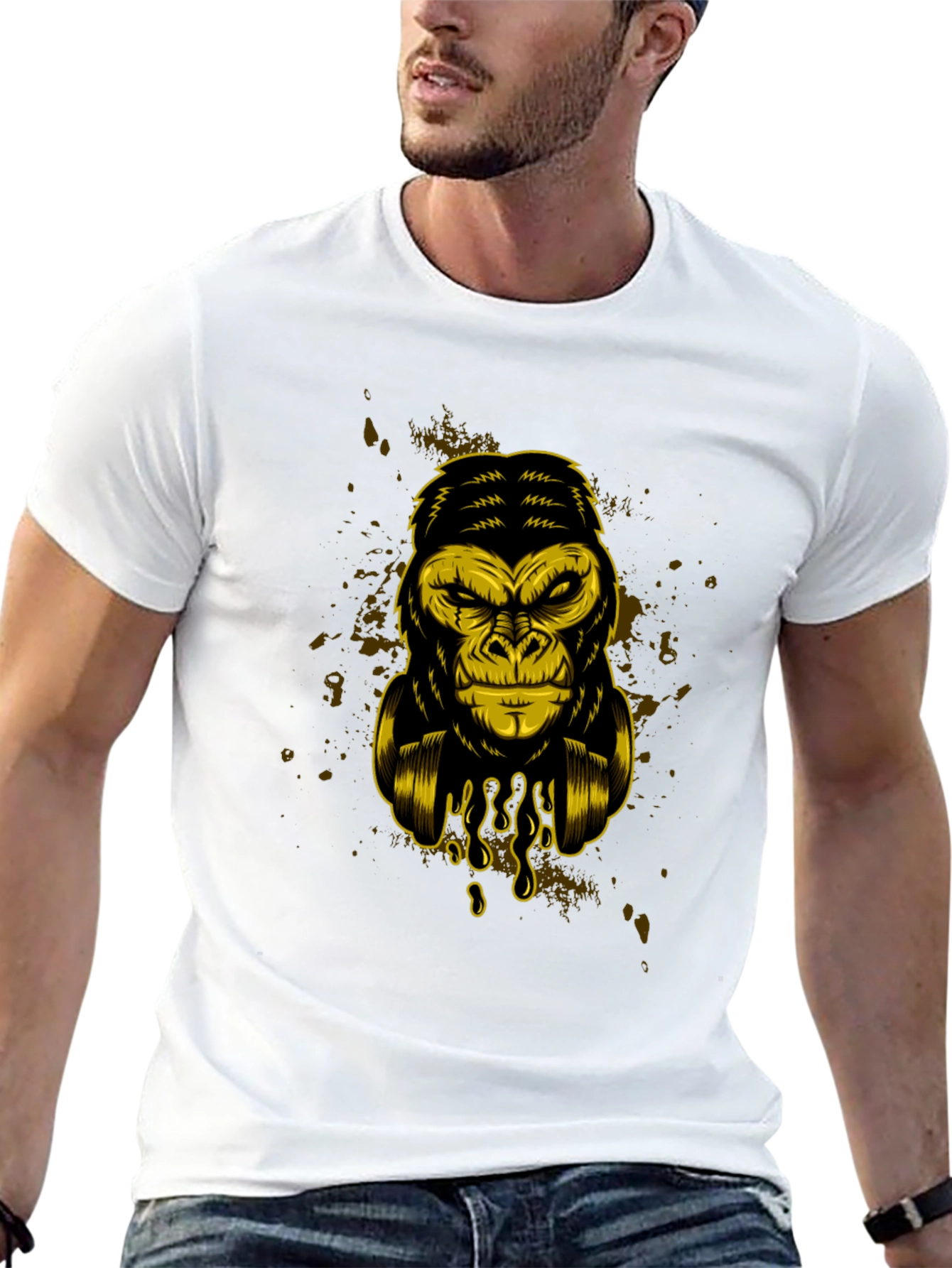 Cool Gorilla Graphic T-Shirt - Black