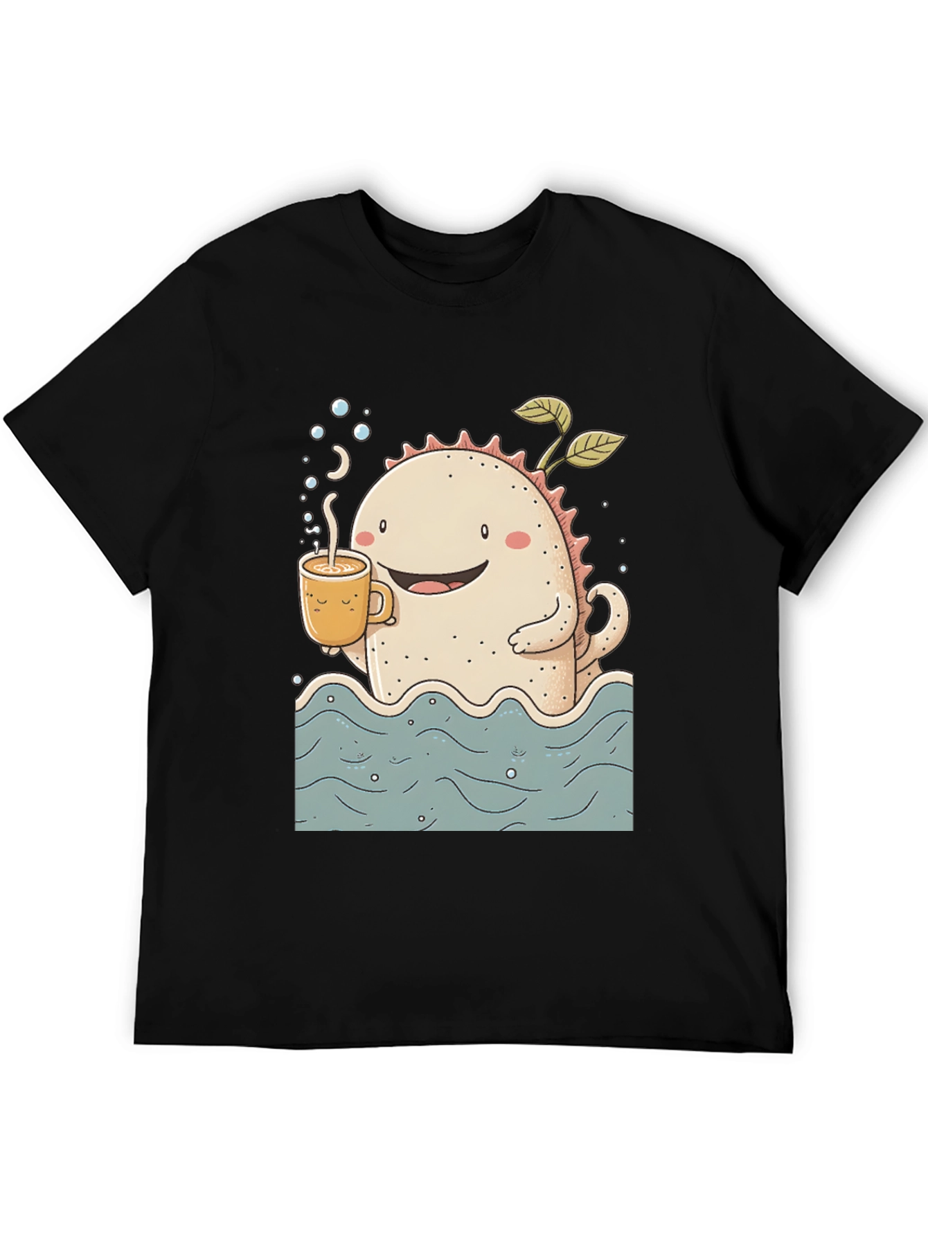 Cartoon Monster Coffee T-Shirt