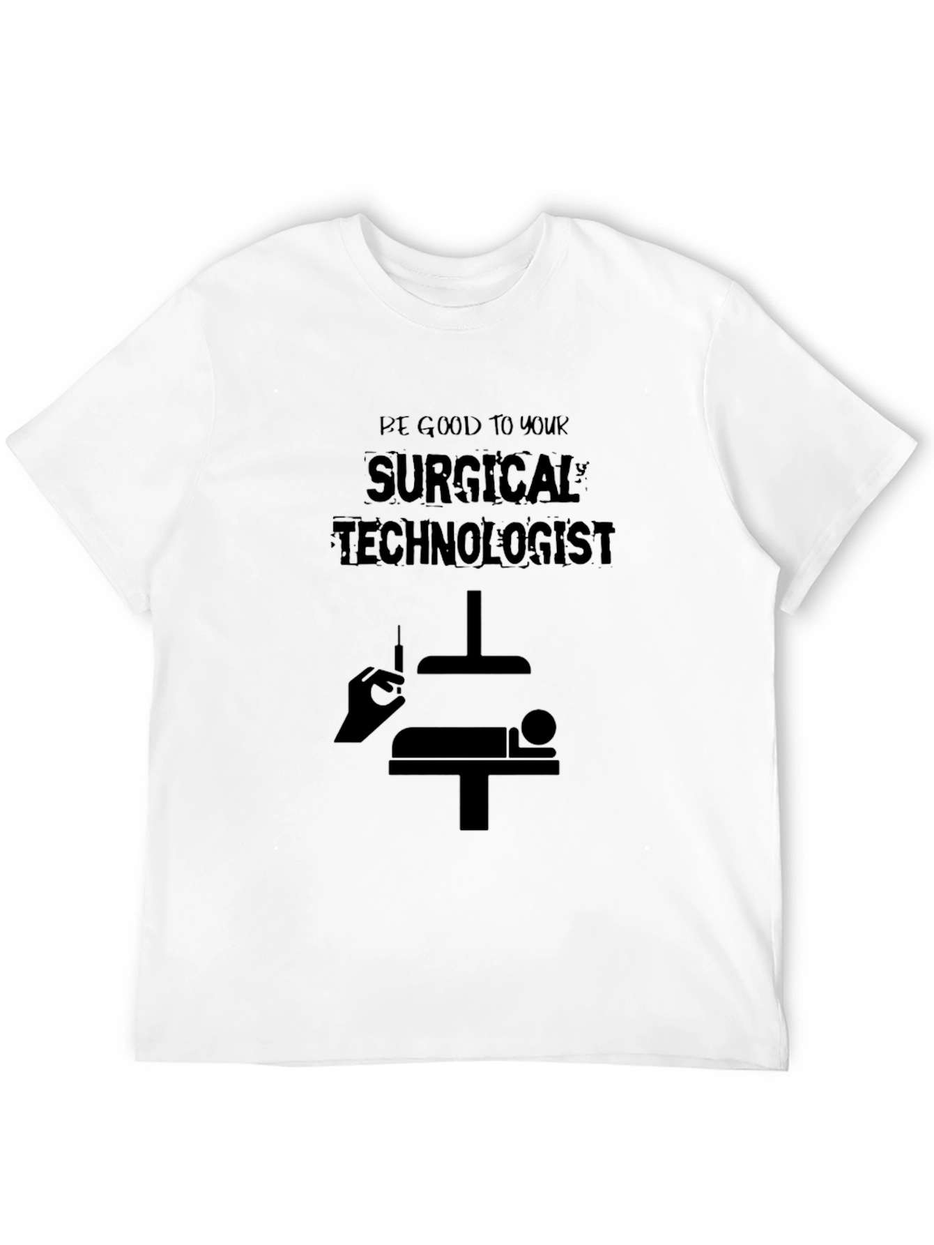 Surgical Technologist Graphic Tee - Black Cotton Shirt