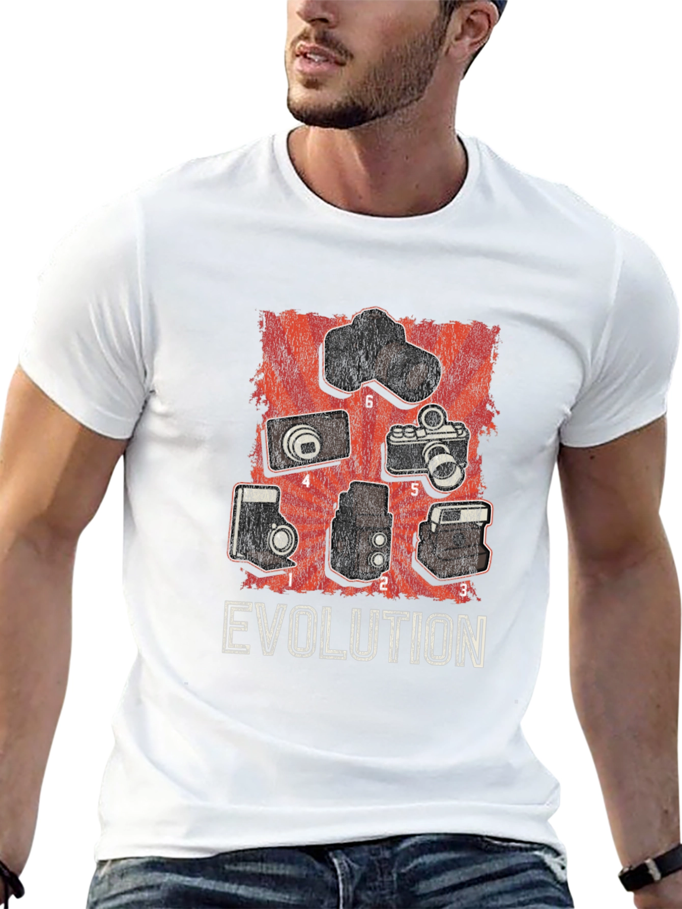 Camera Evolution Graphic T-Shirt