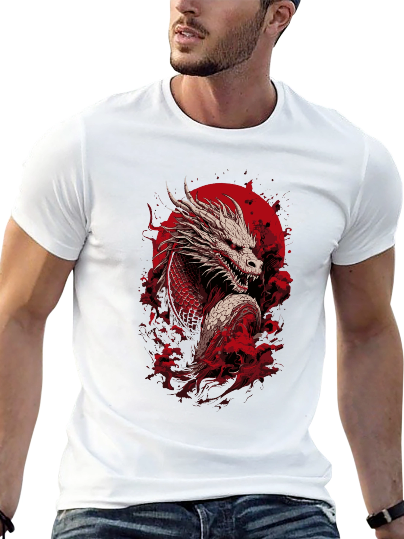 Dragon Graphic Tee - Japanese Style