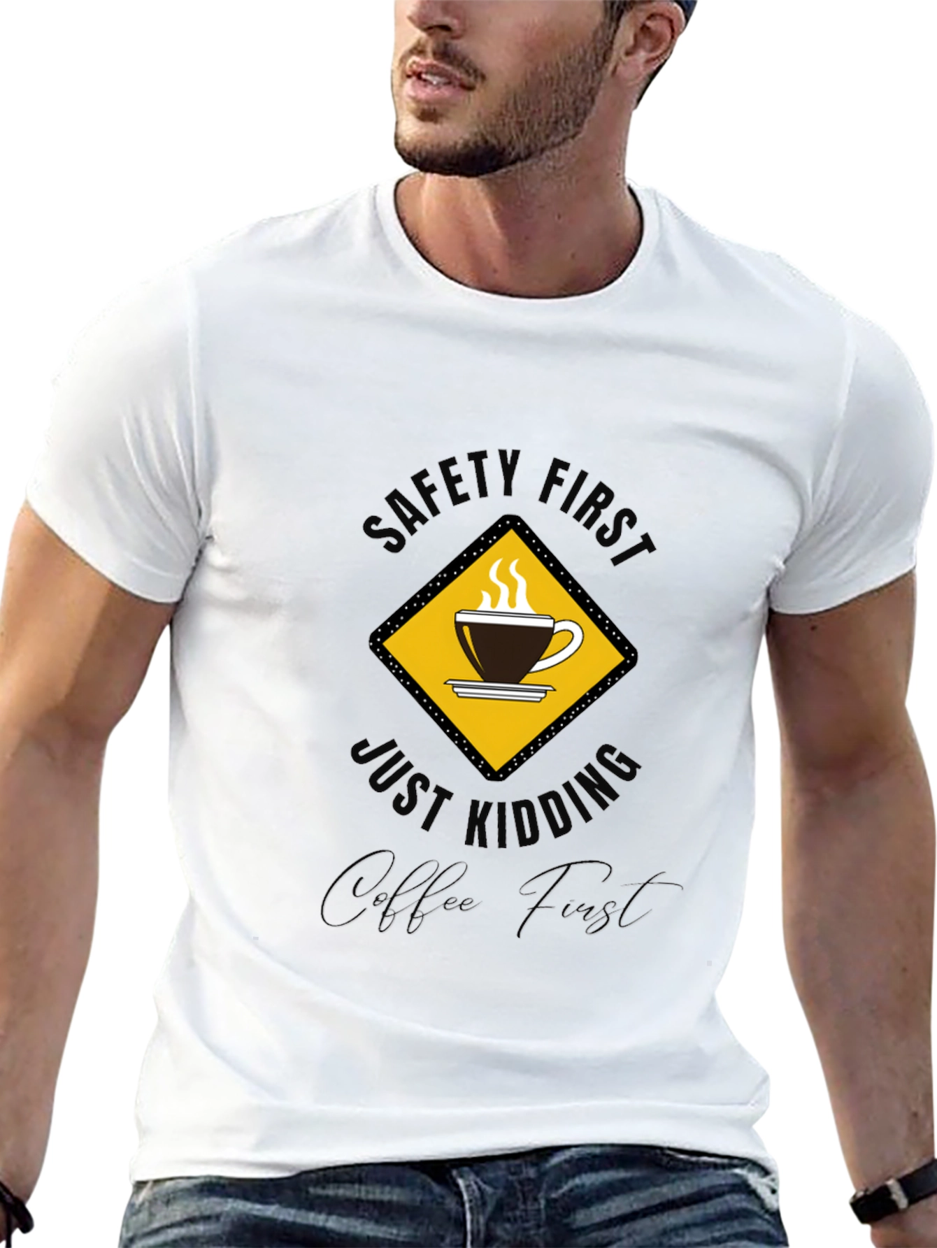 Safety First Coffee Lover T-Shirt