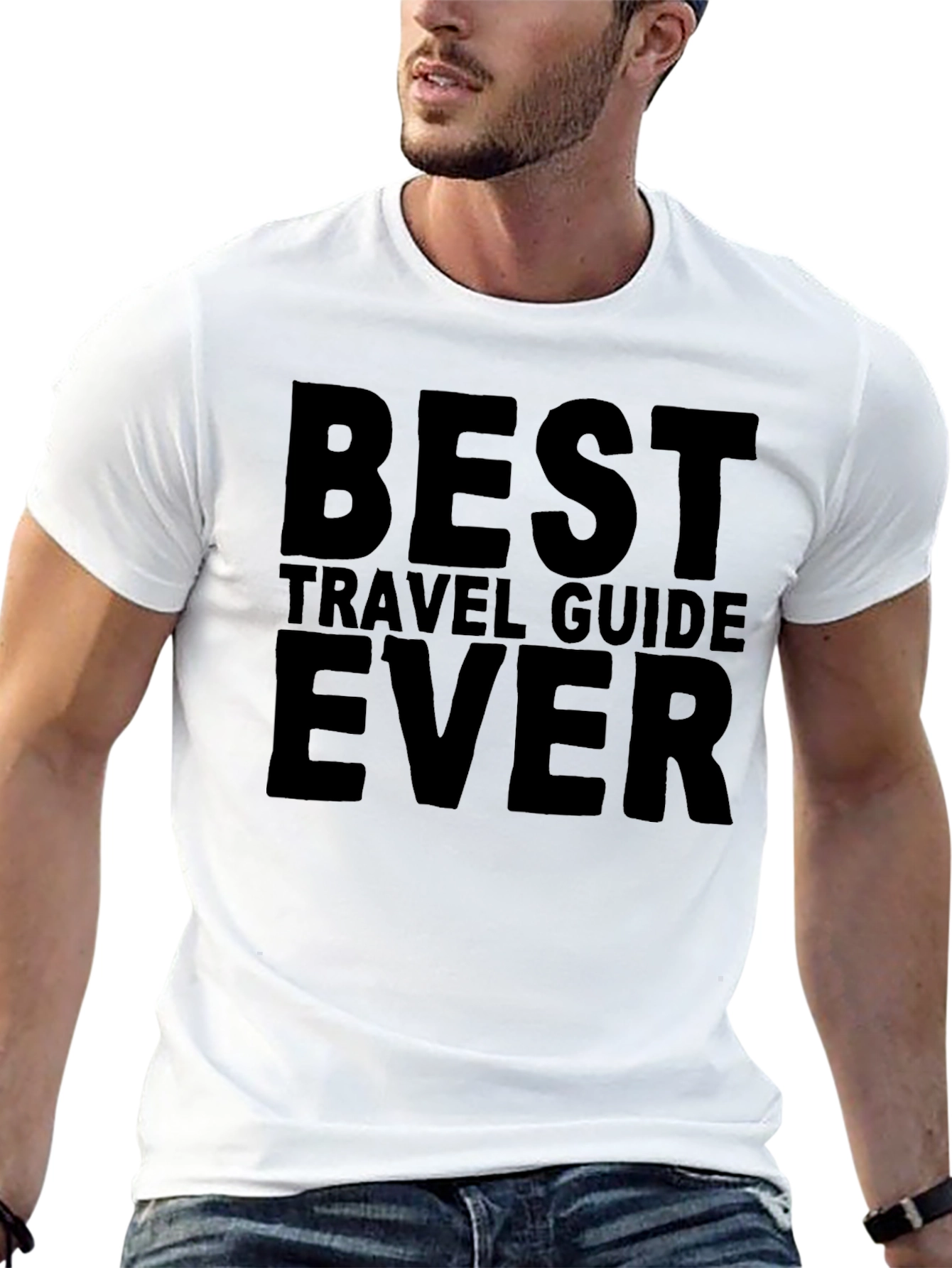 Best Travel Guide Ever Black T-Shirt