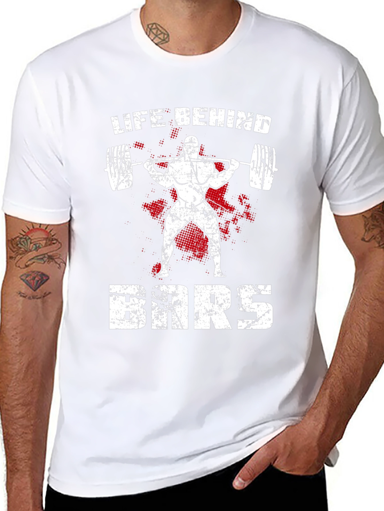 Life Behind Bars Black T-Shirt - Weightlifting Gym Apparel