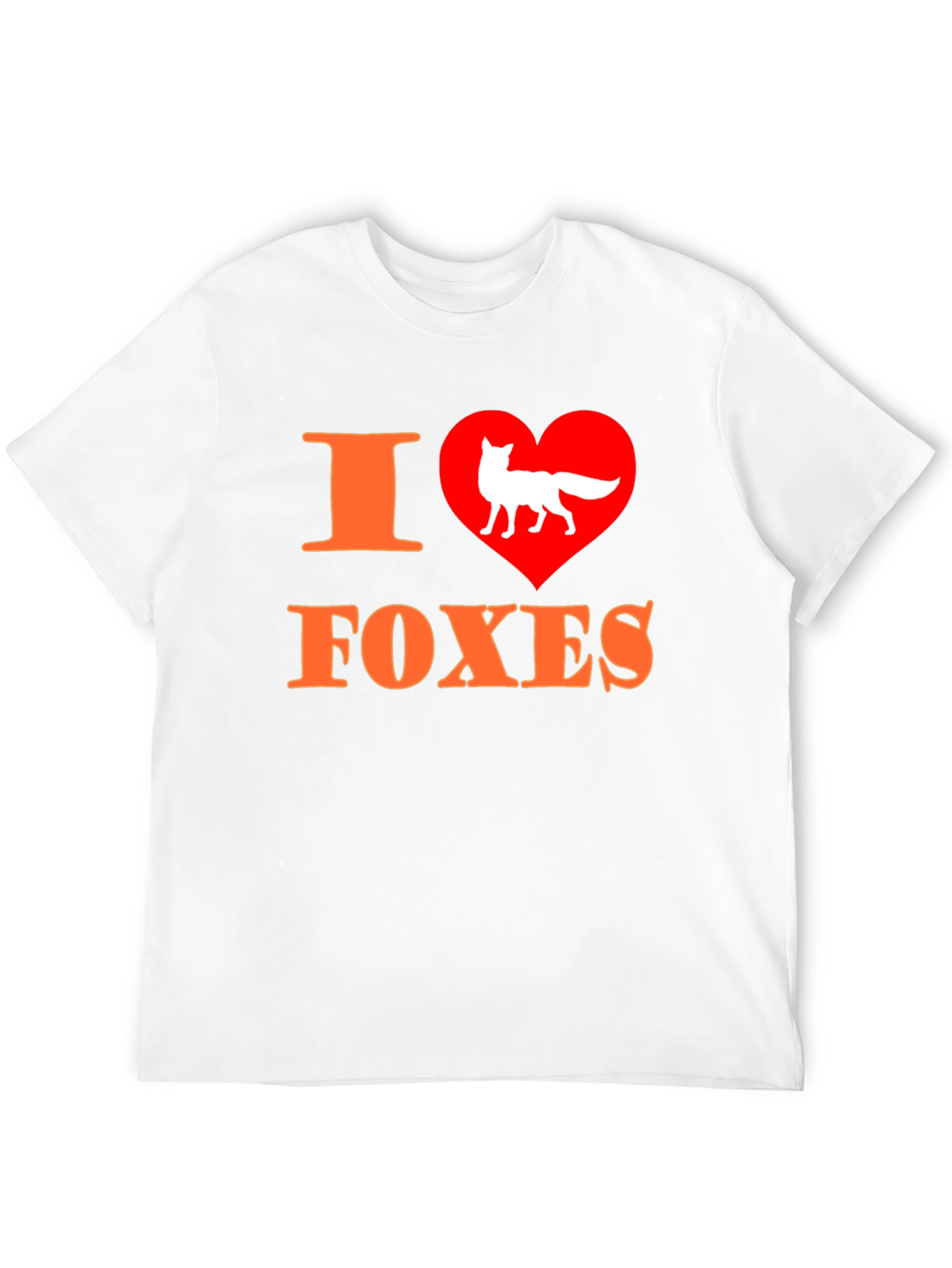 I Heart Foxes Graphic Tee - Animal Lover T-Shirt