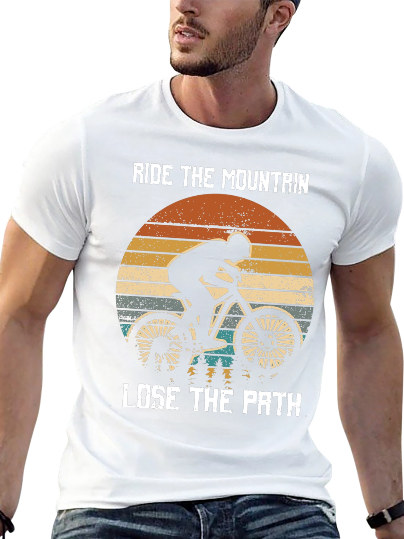 Ride the Mountain T-Shirt - Mountain Biker Tee