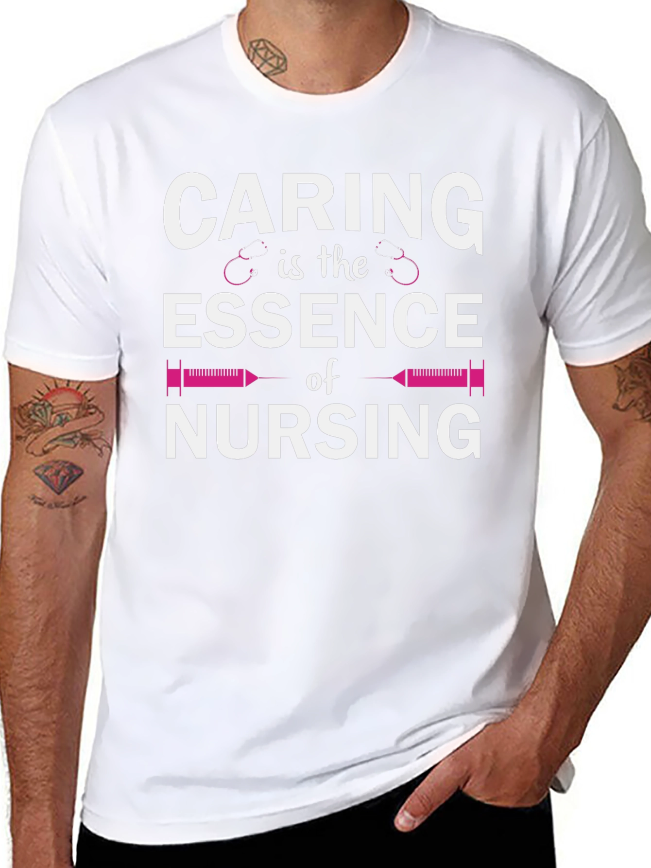 Caring is the Essence of Nursing Graphic Tee
