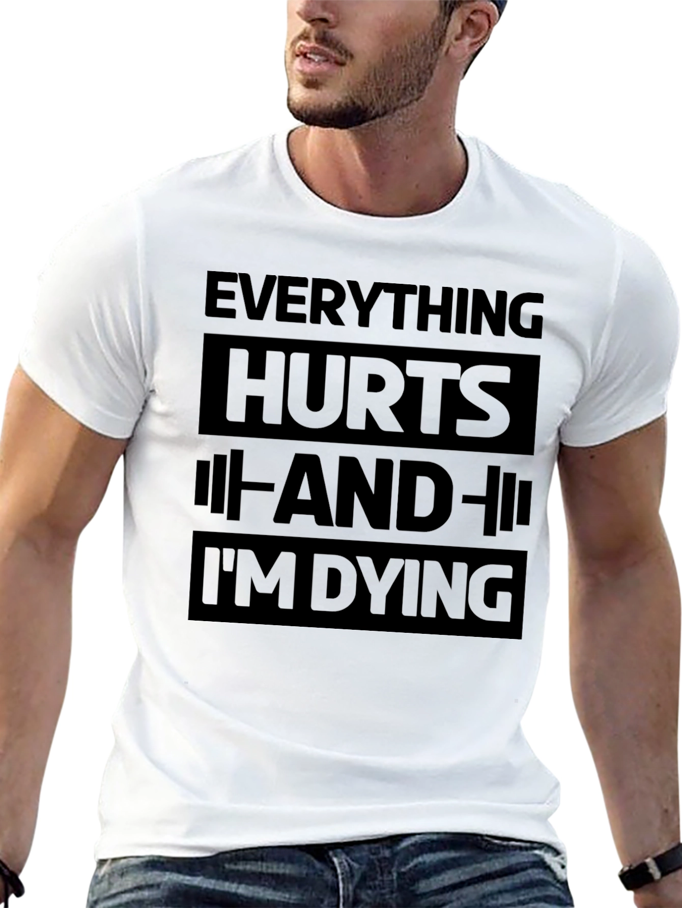 Everything Hurts Funny Workout Gym T-Shirt