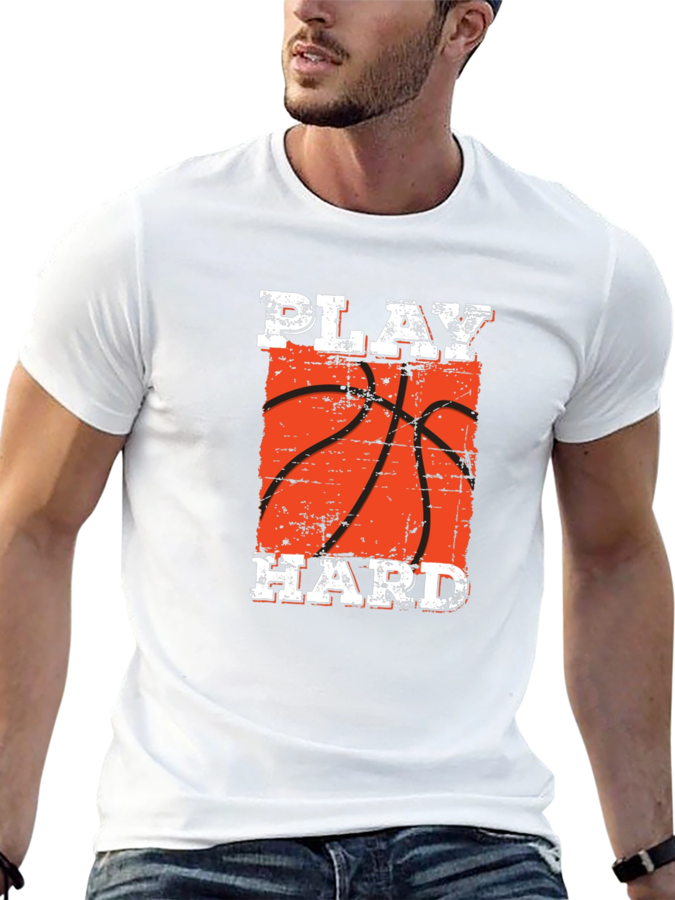 Play Hard Basketball Graphic T-Shirt