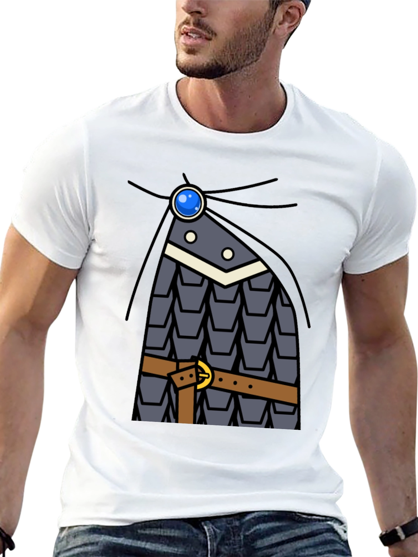 Knight Armor Graphic Tee - Costume T-Shirt