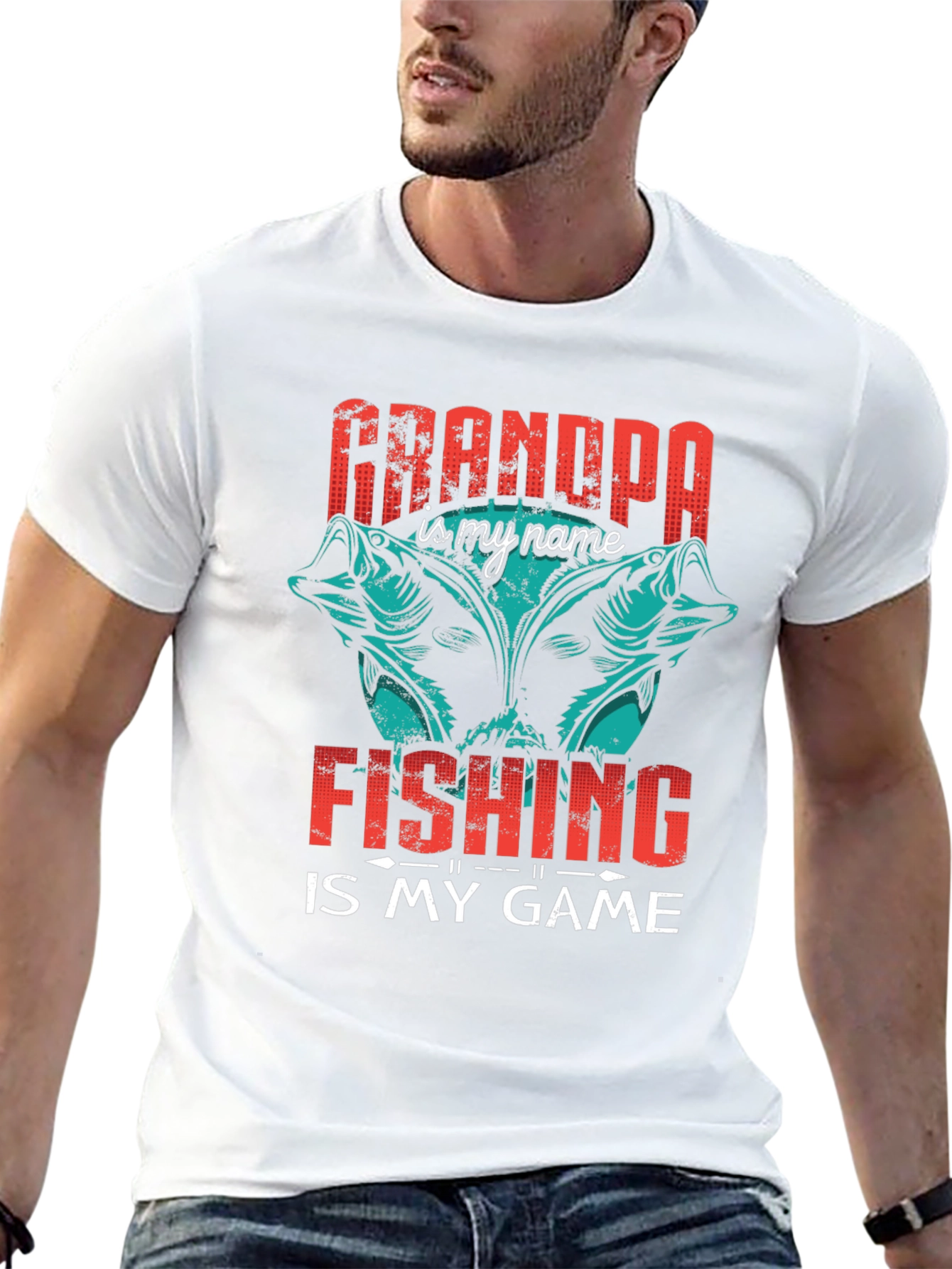 Grandpa Fishing Game T-Shirt