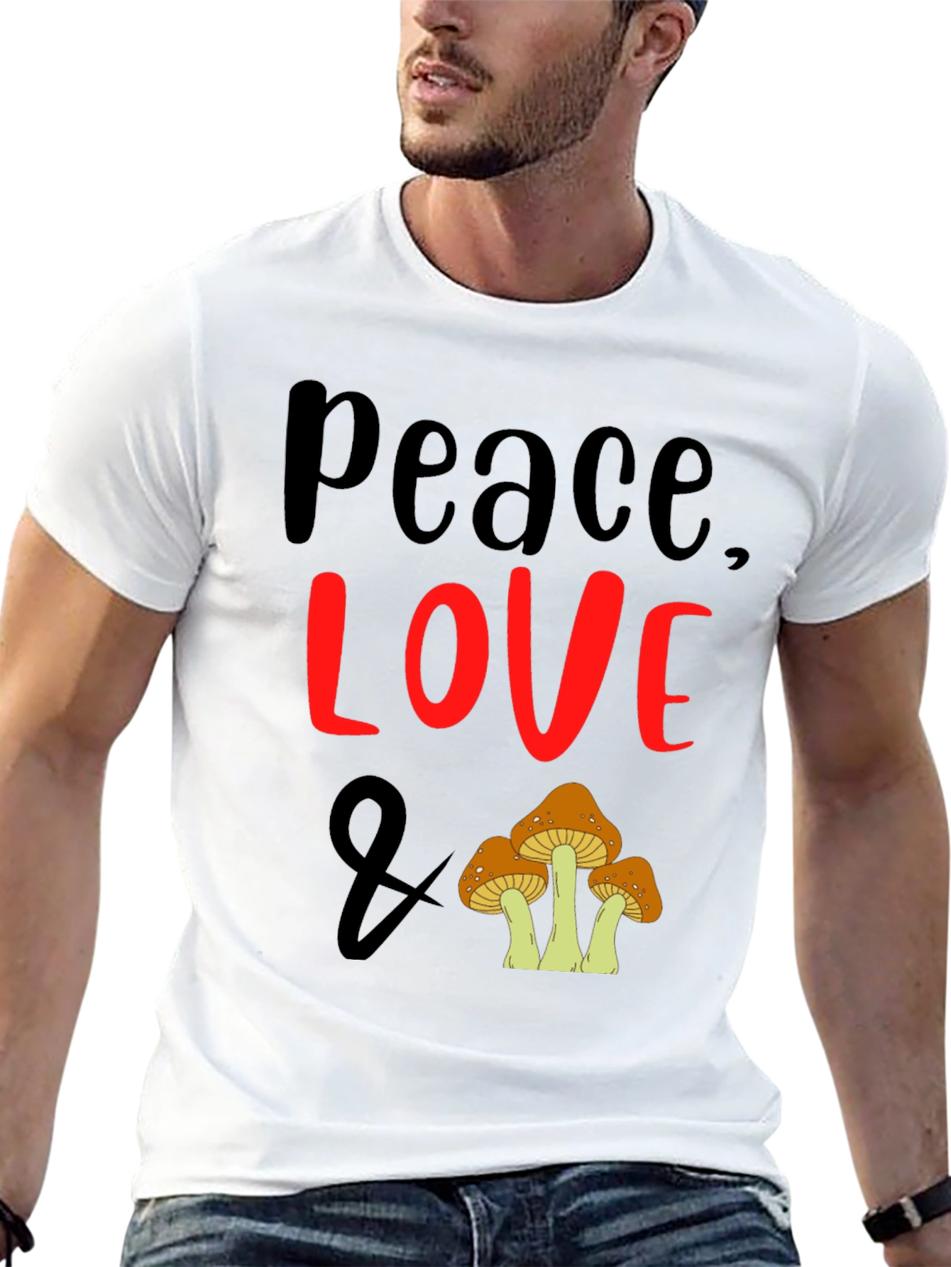 Peace Love and Mushrooms T-Shirt