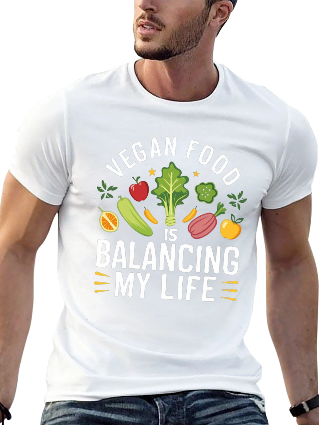 Vegan Food Balancing My Life T-Shirt