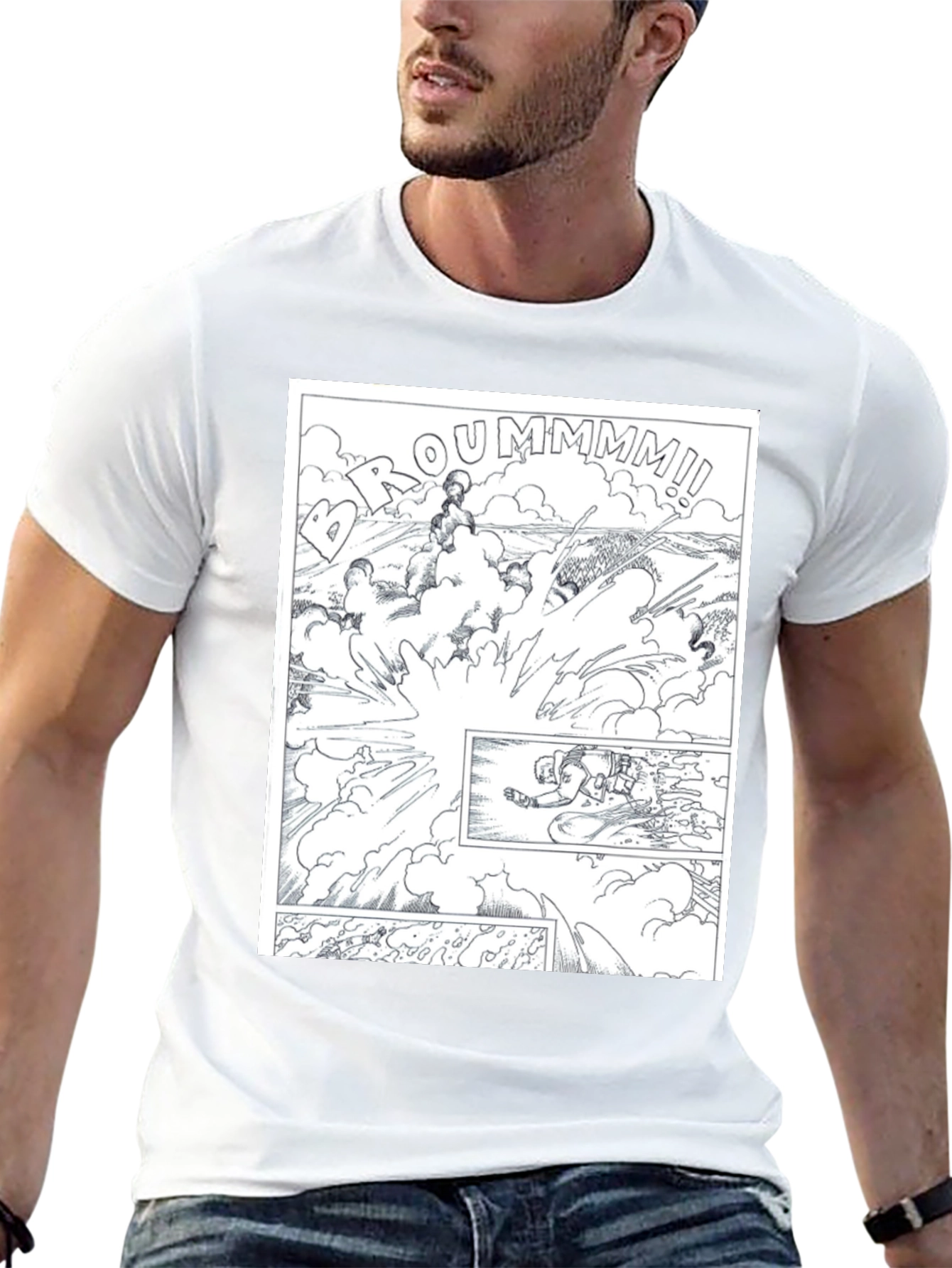 Comic Explosion Graphic Tee - Black