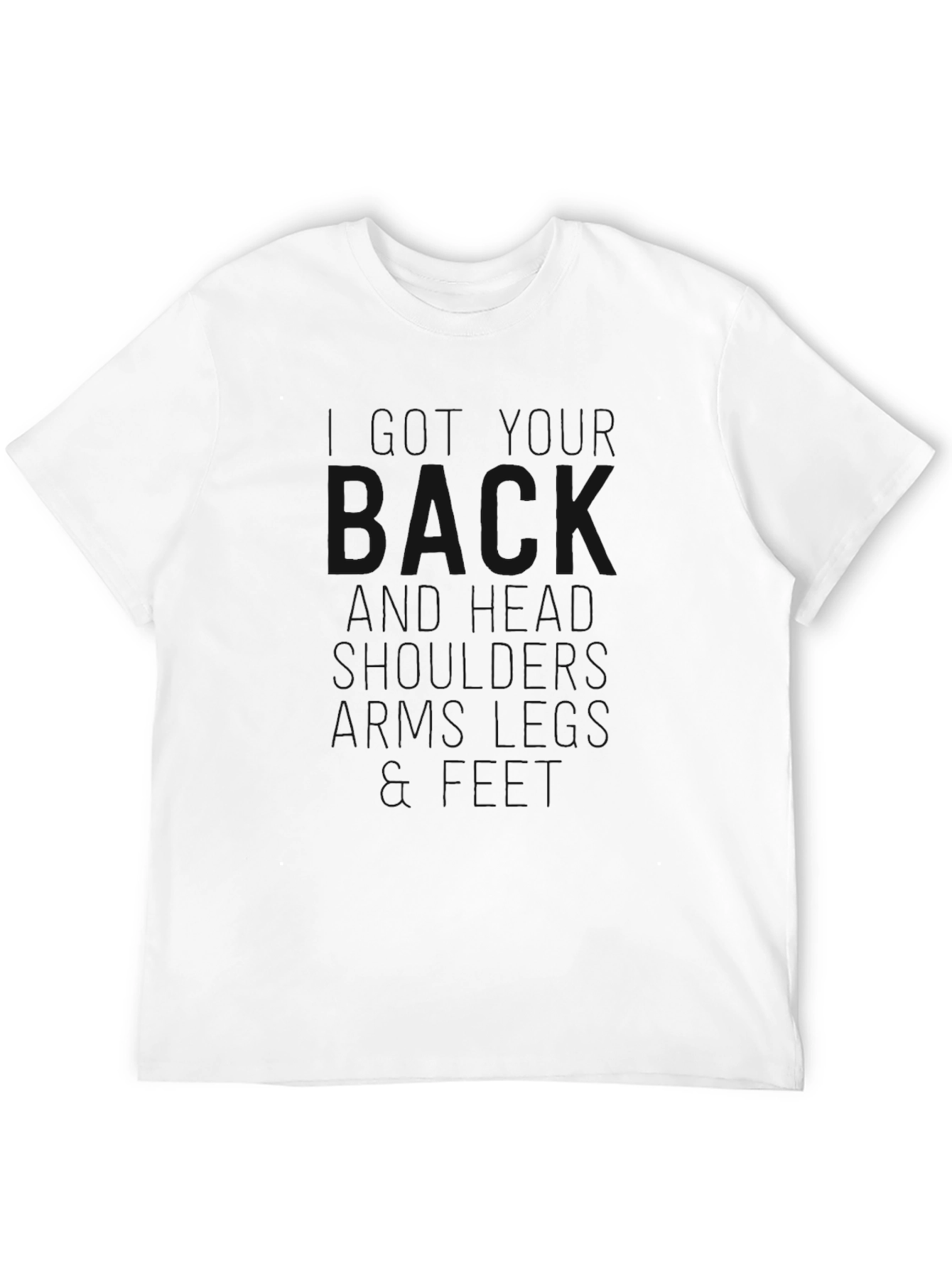 Mens Classic Black Crewneck T-Shirt
