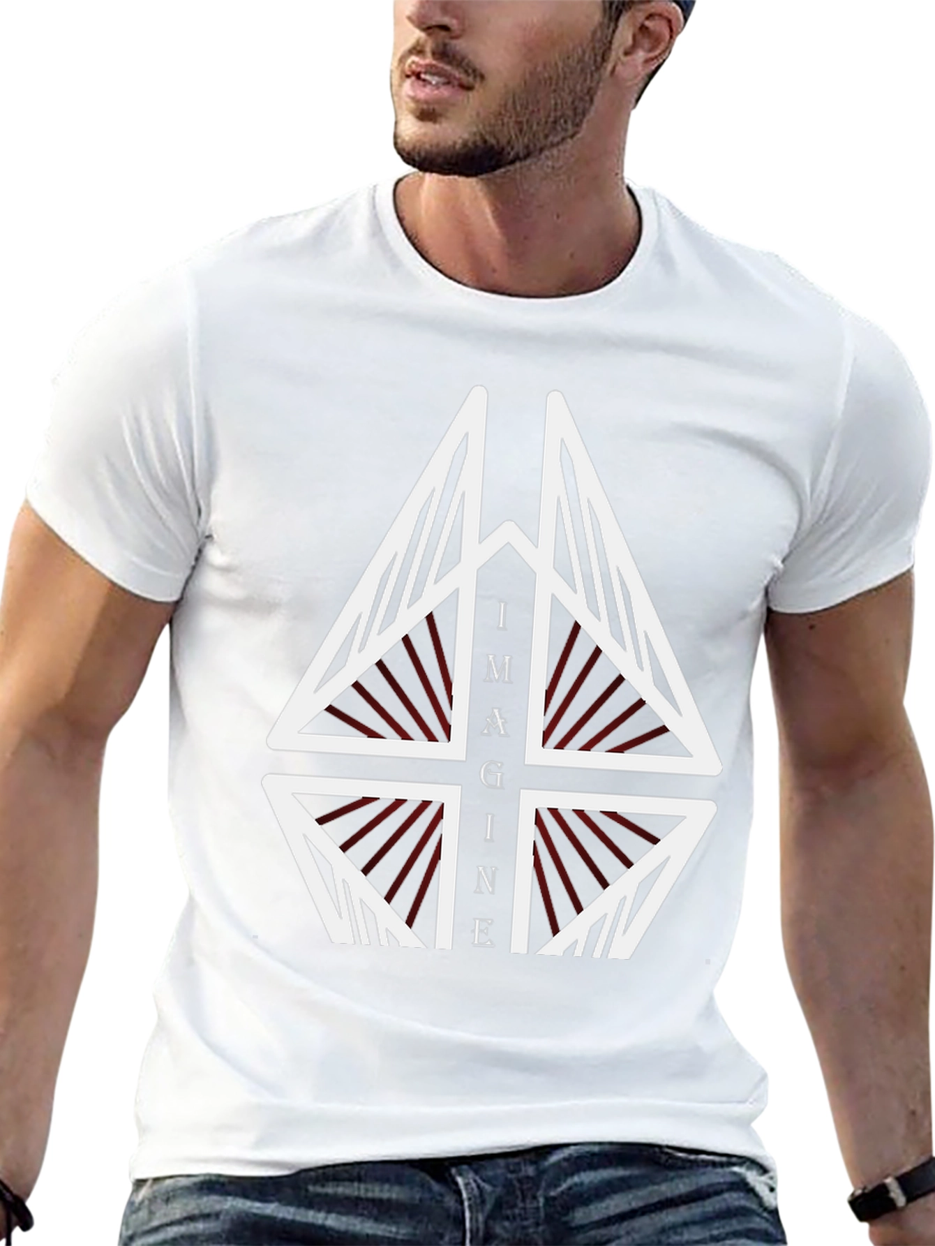 Imagine Geometric Graphic Tee