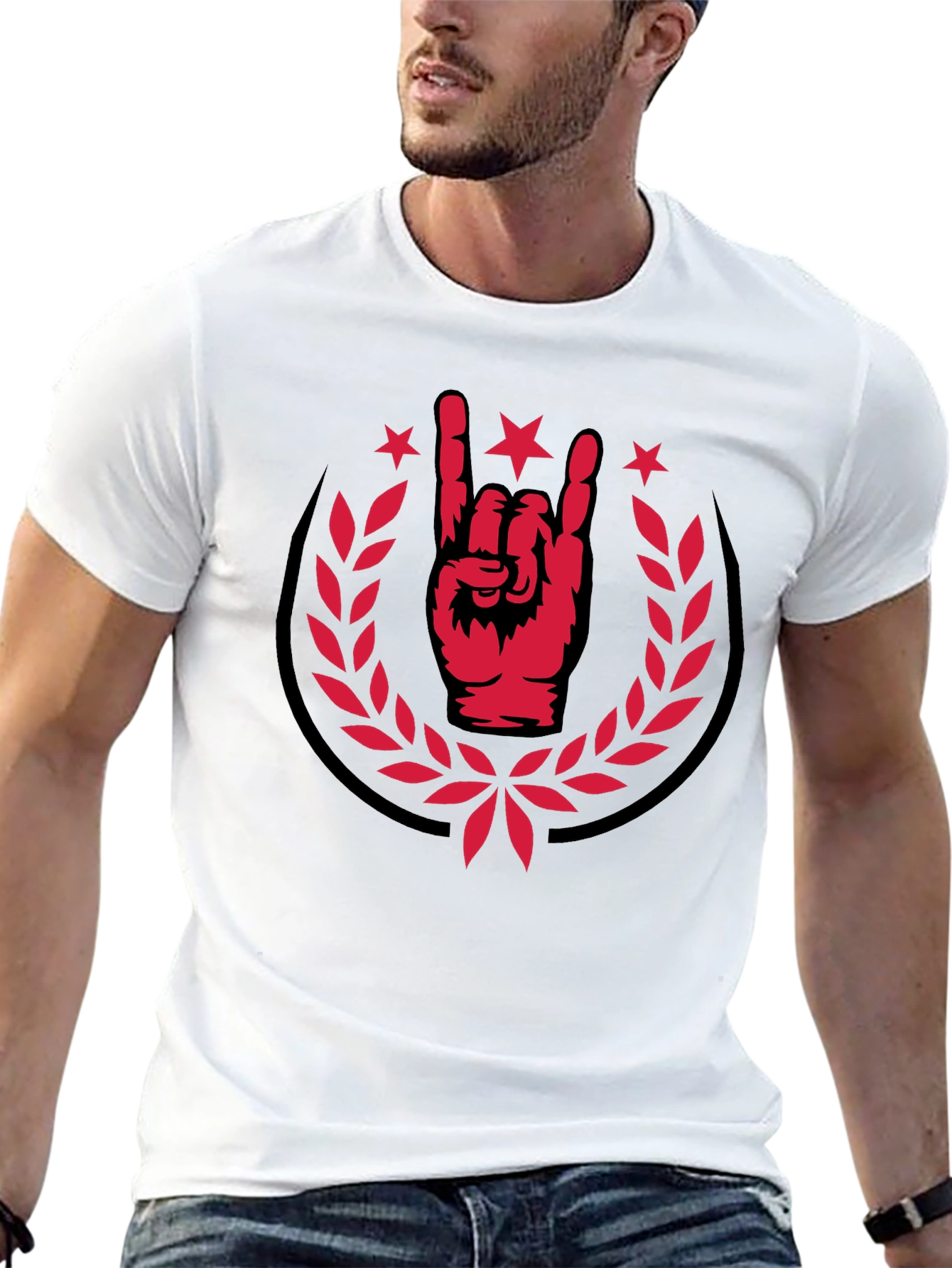 Rock On T-Shirt - Horns Up Graphic Tee