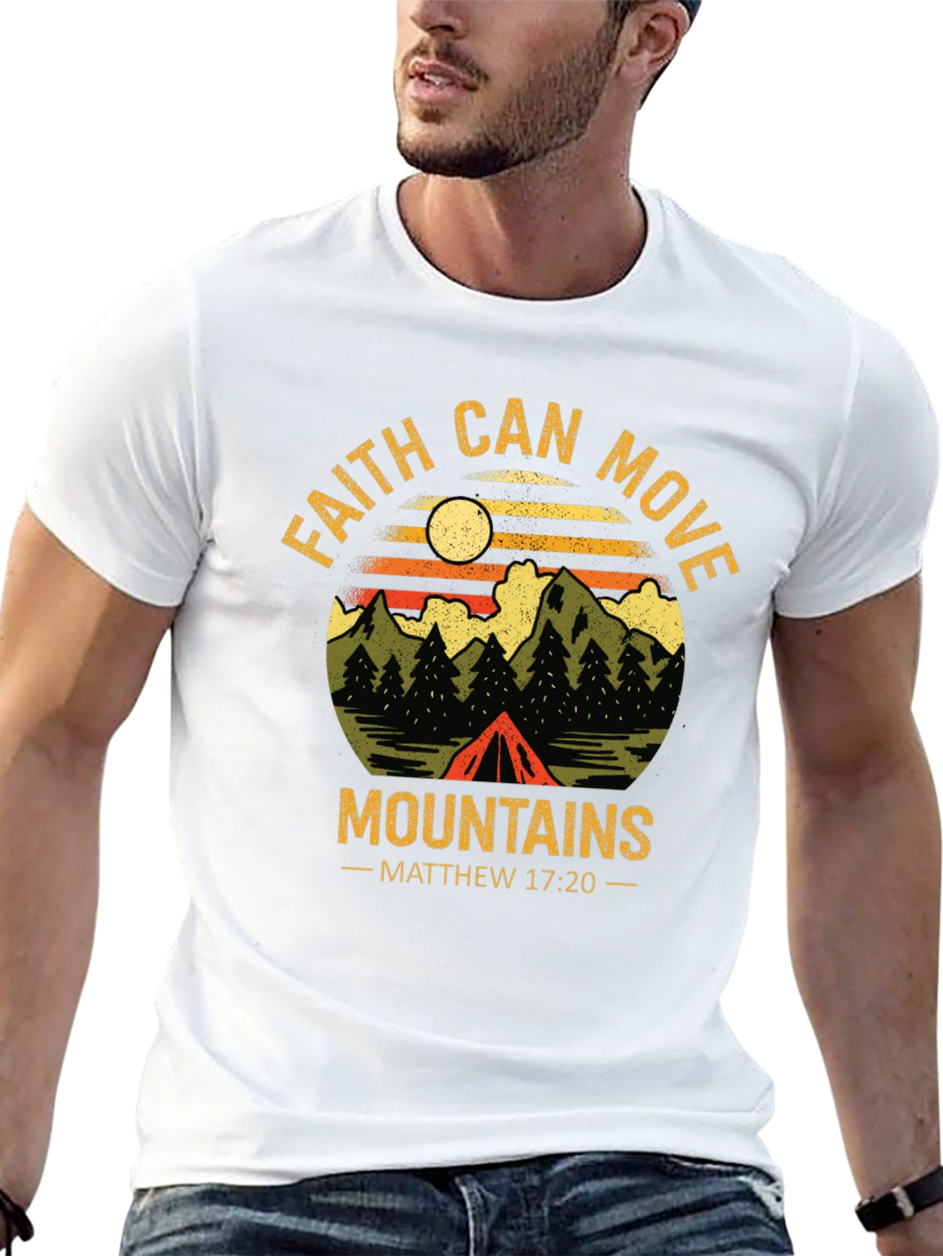 Faith Can Move Mountains Graphic T-Shirt