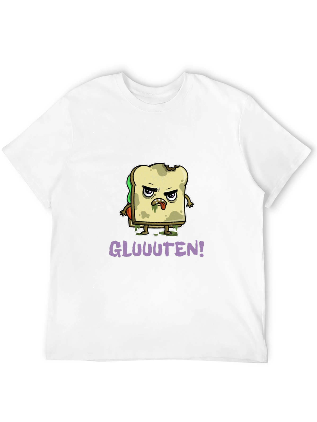 Gluten Zombie Graphic T-Shirt - Black