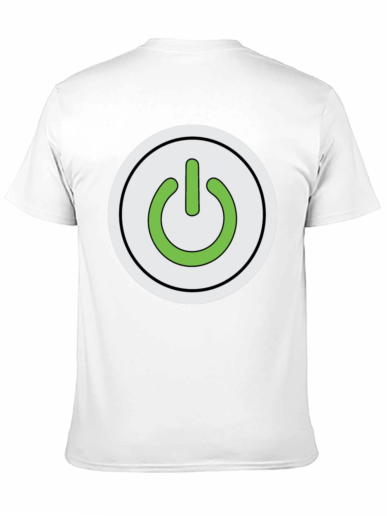 Power Button Graphic T-Shirt - Black