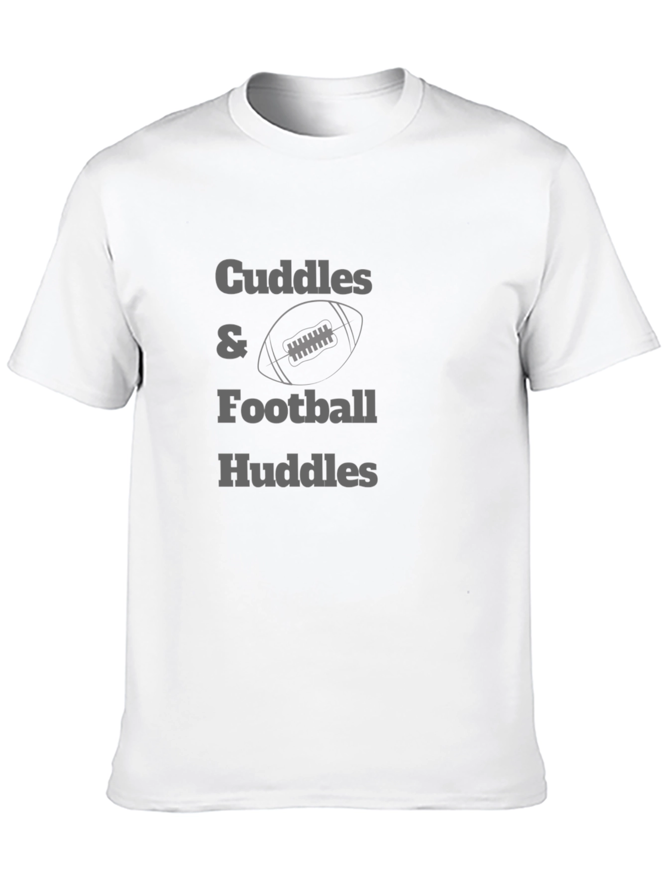 Cuddles & Football Huddles Black T-Shirt