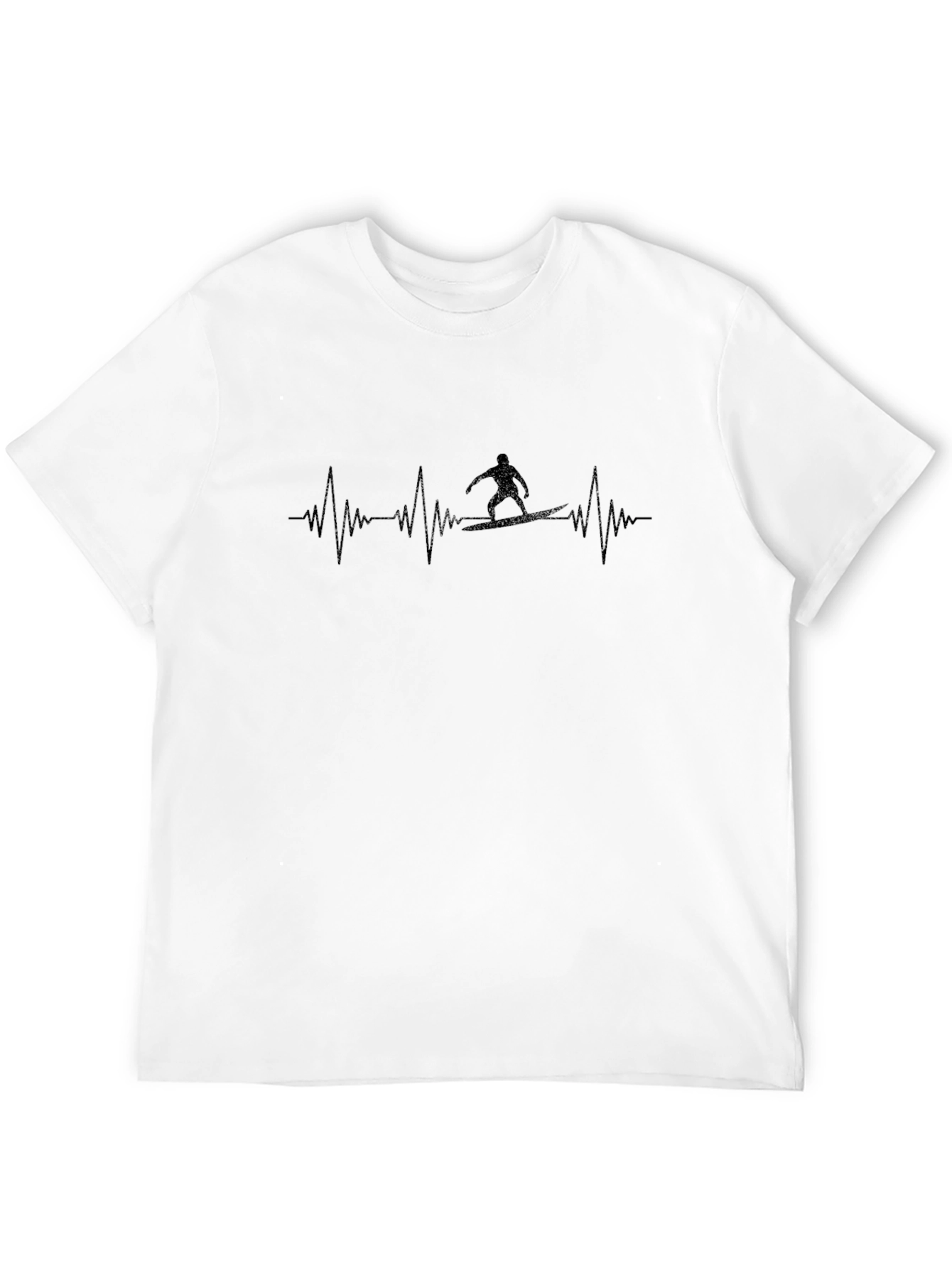 Surfer Heartbeat T-Shirt - Ride the Wave
