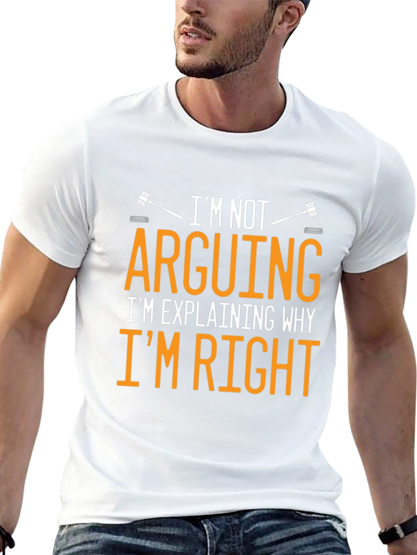 Arguing is Explaining Mens T-Shirt