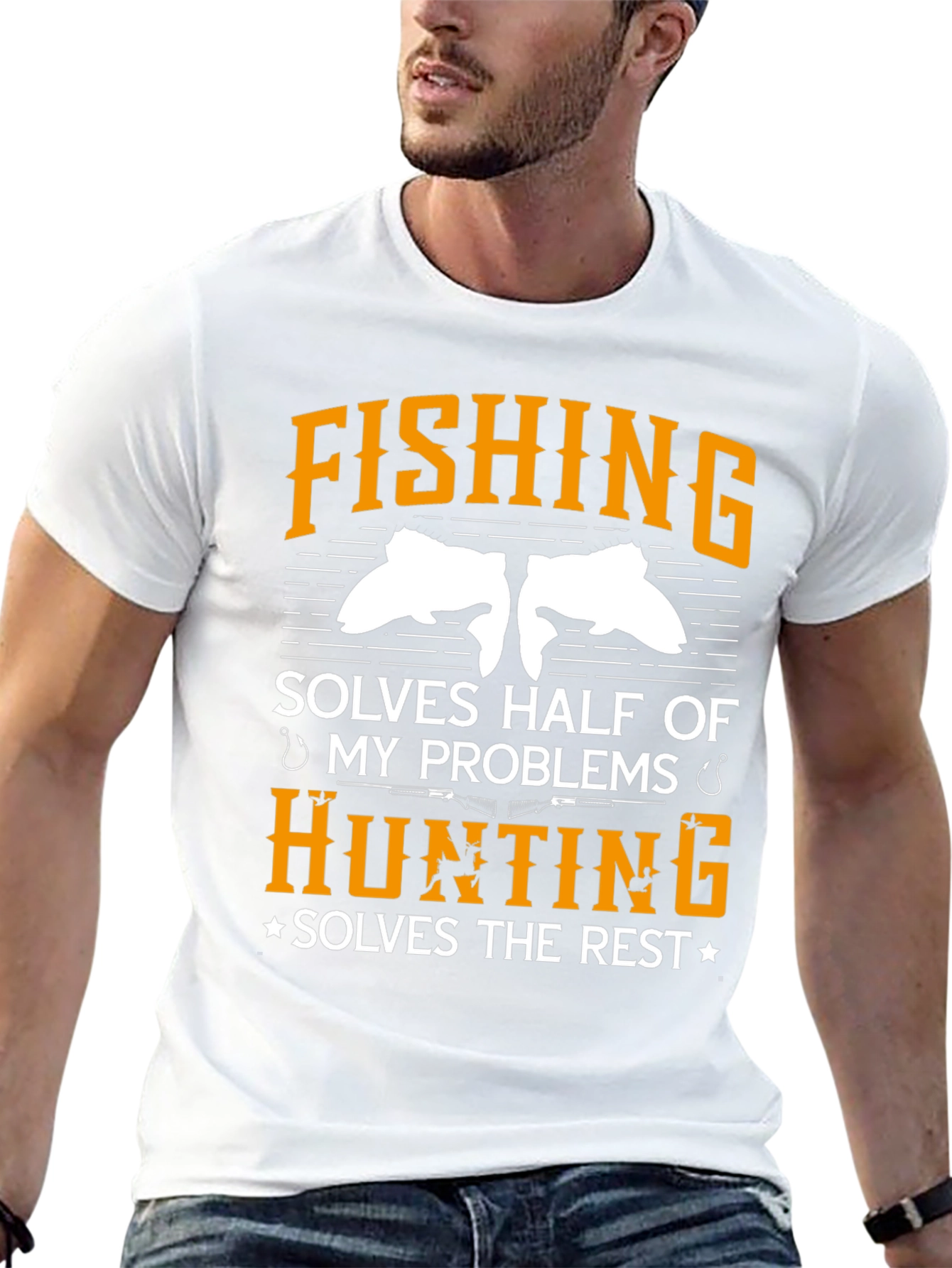 Fishing & Hunting Solve My Problems T-Shirt