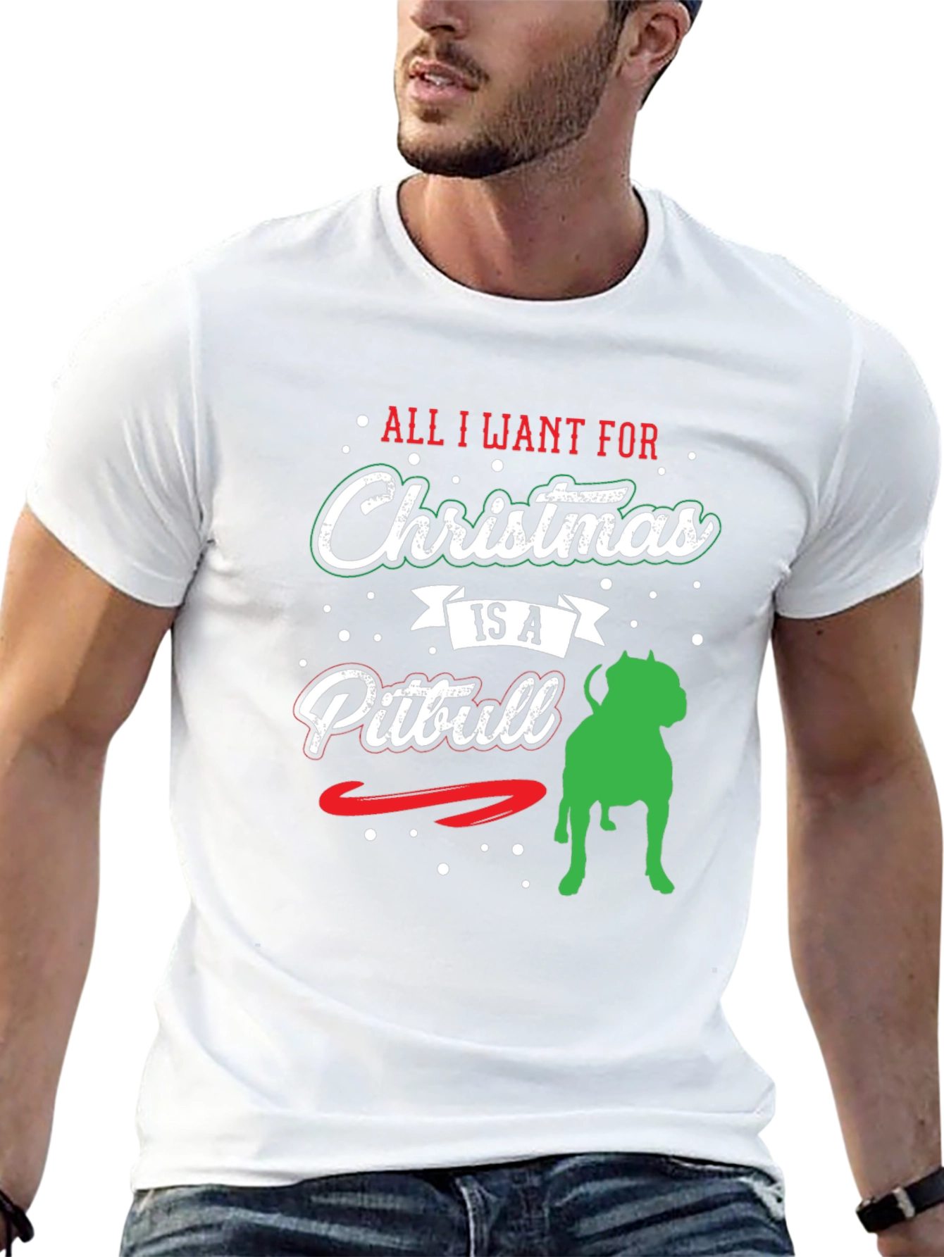 Christmas Pitbull T-Shirt