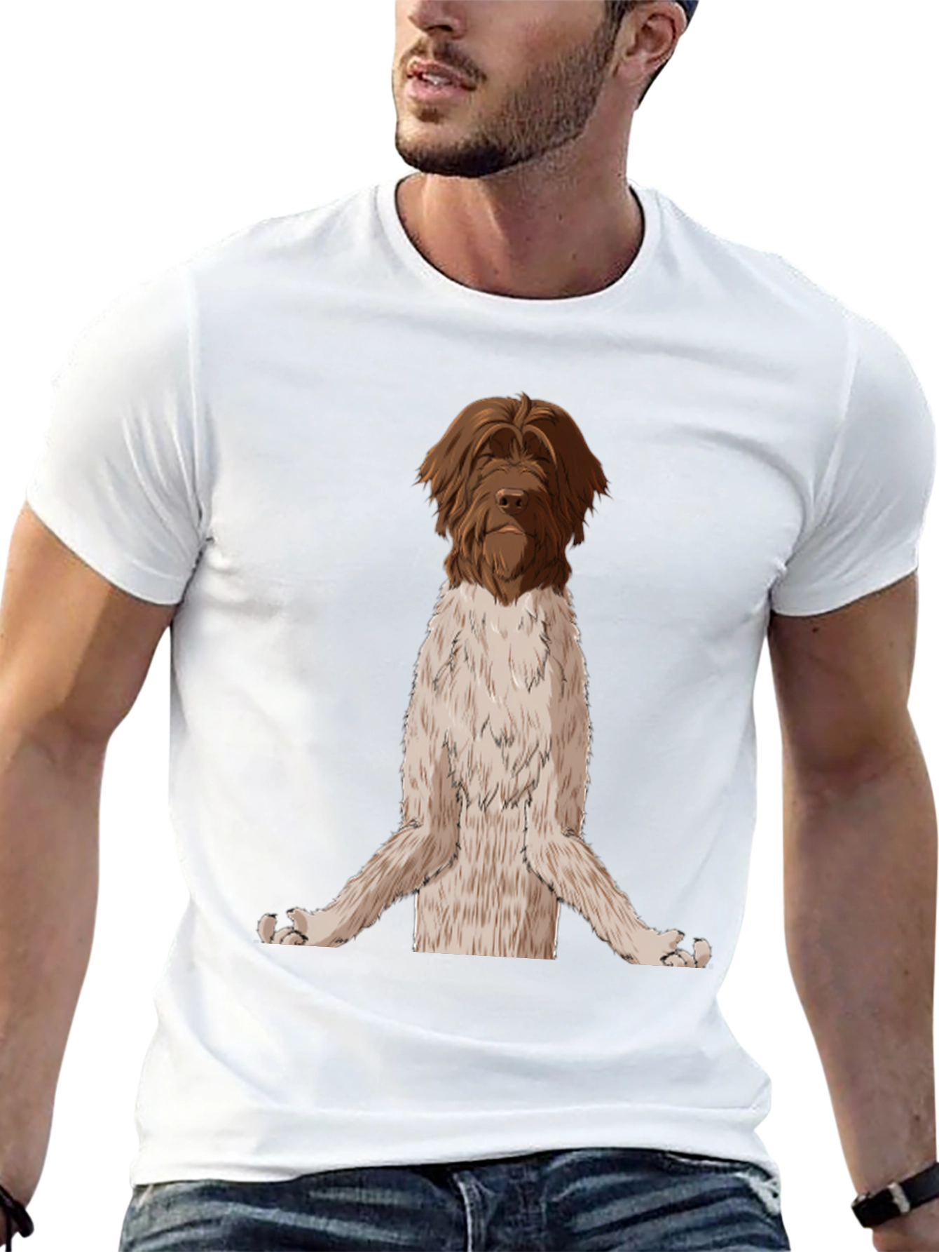 Zen Dog T-Shirt - Meditating Griffon