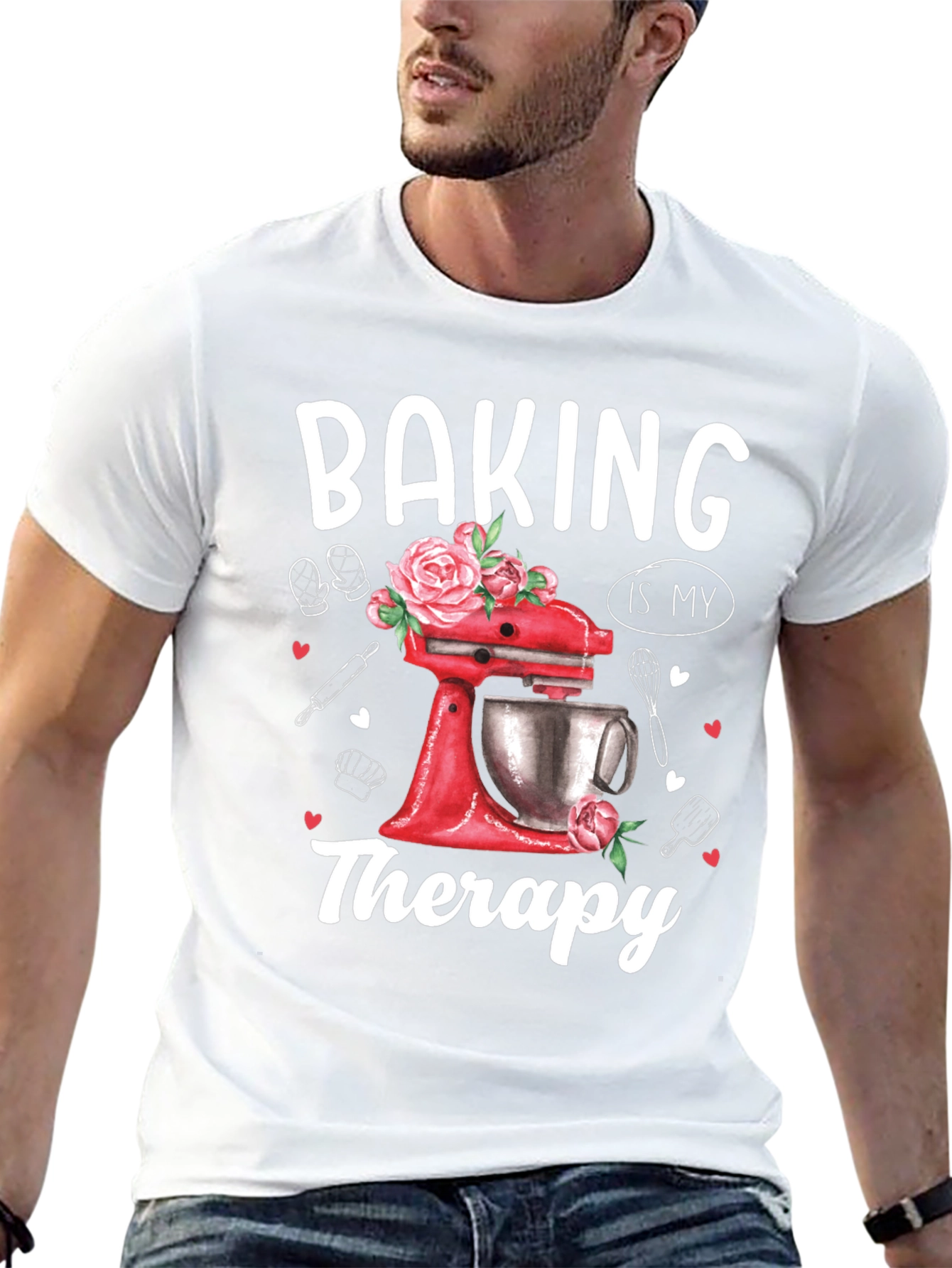 Baking is My Therapy Graphic T-Shirt
