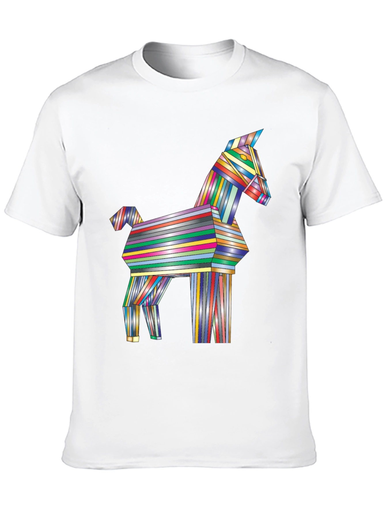 Geometric Origami Horse Graphic Tee