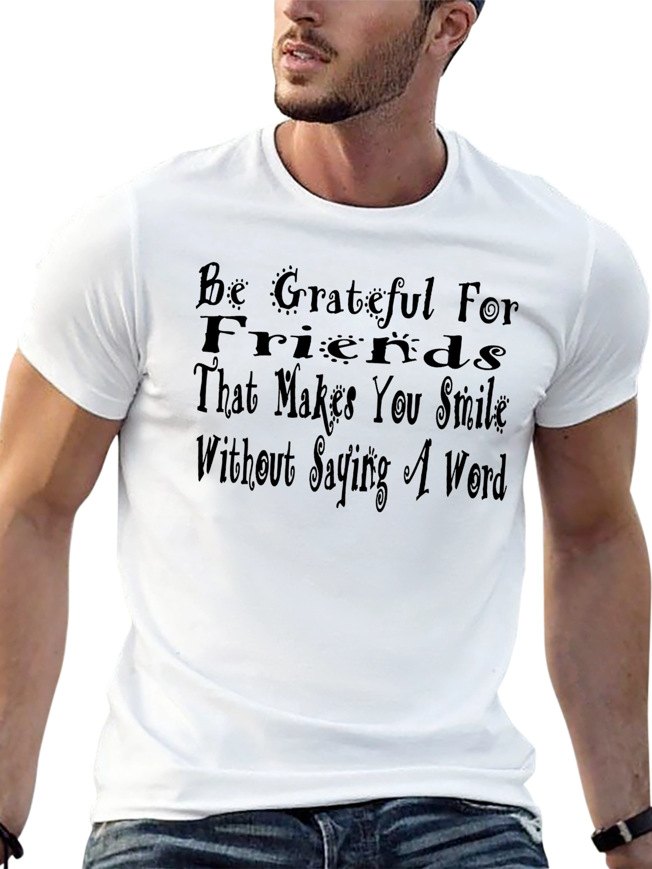 Grateful Friends Graphic Tee - Black