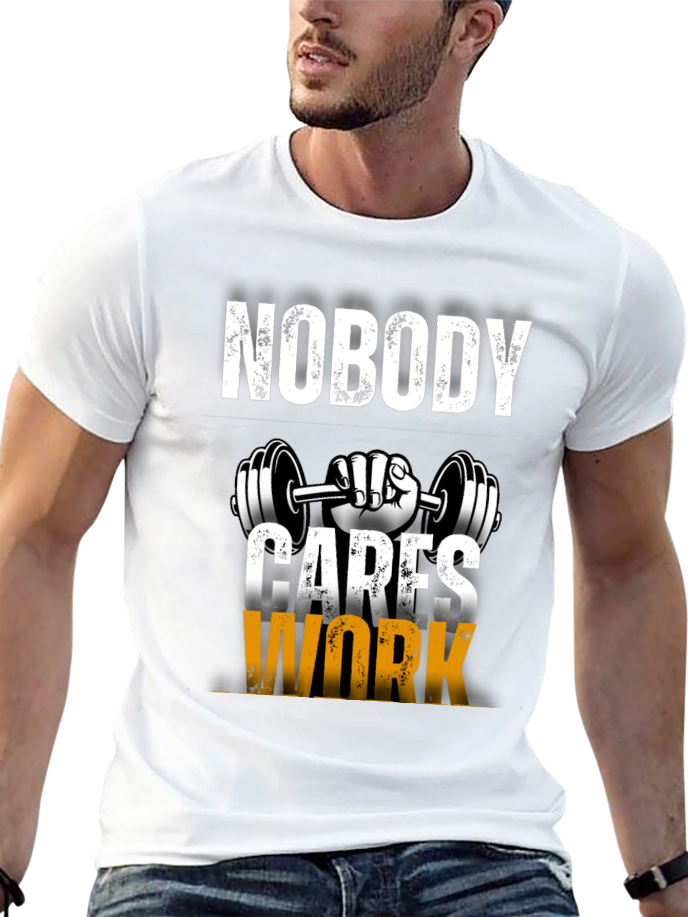 Nobody Cares Work Harder Graphic T-Shirt