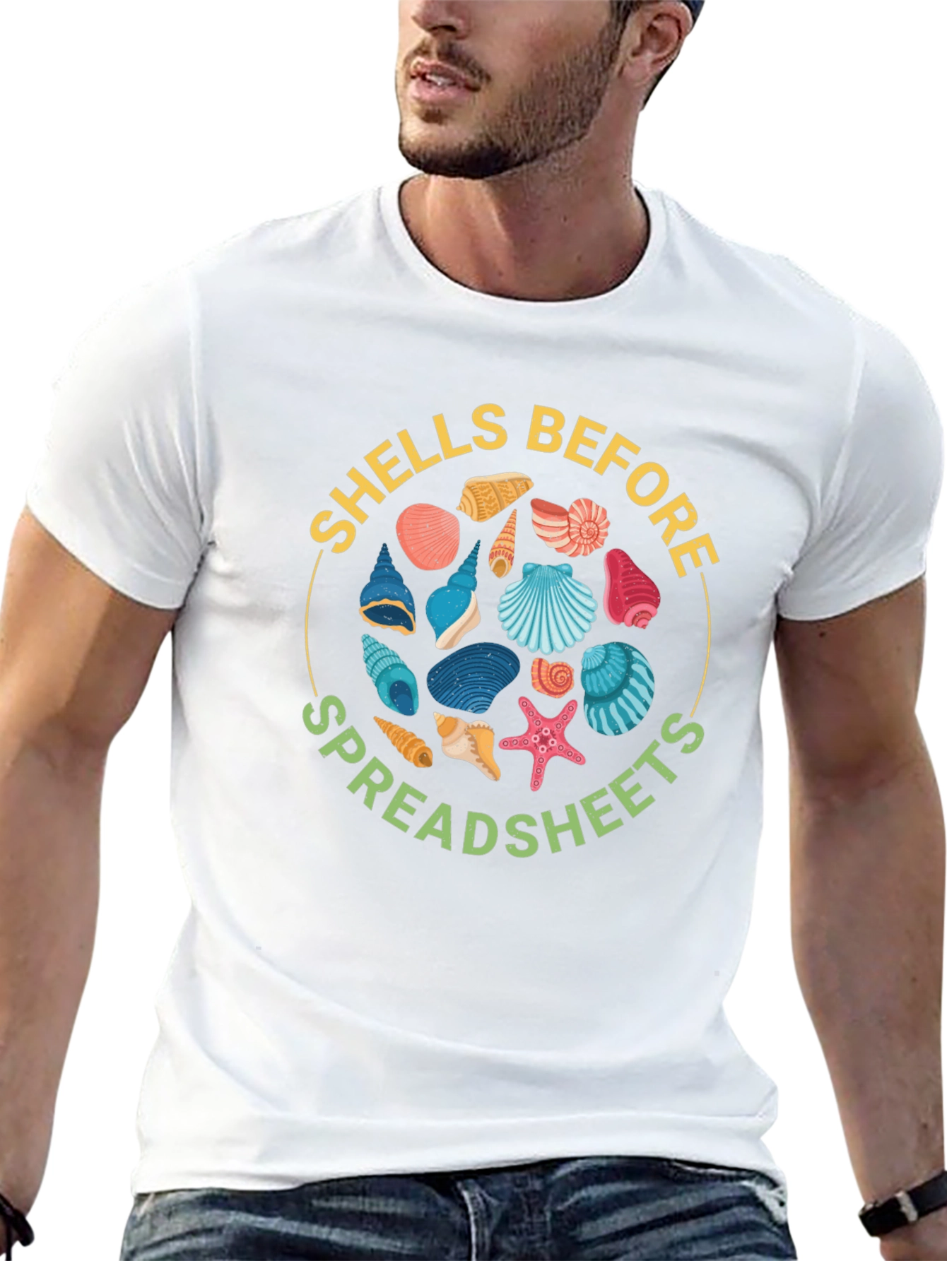 Shells Before Spreadsheets Graphic Tee
