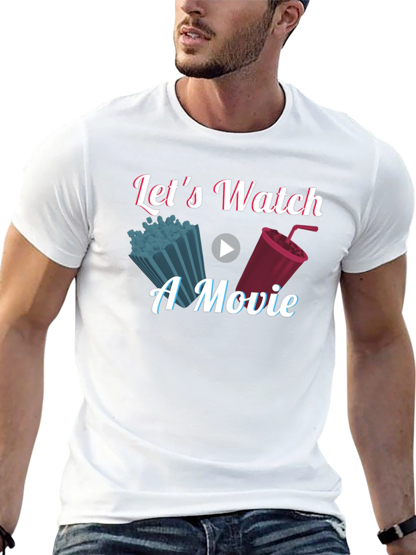 Lets Watch a Movie Graphic T-Shirt