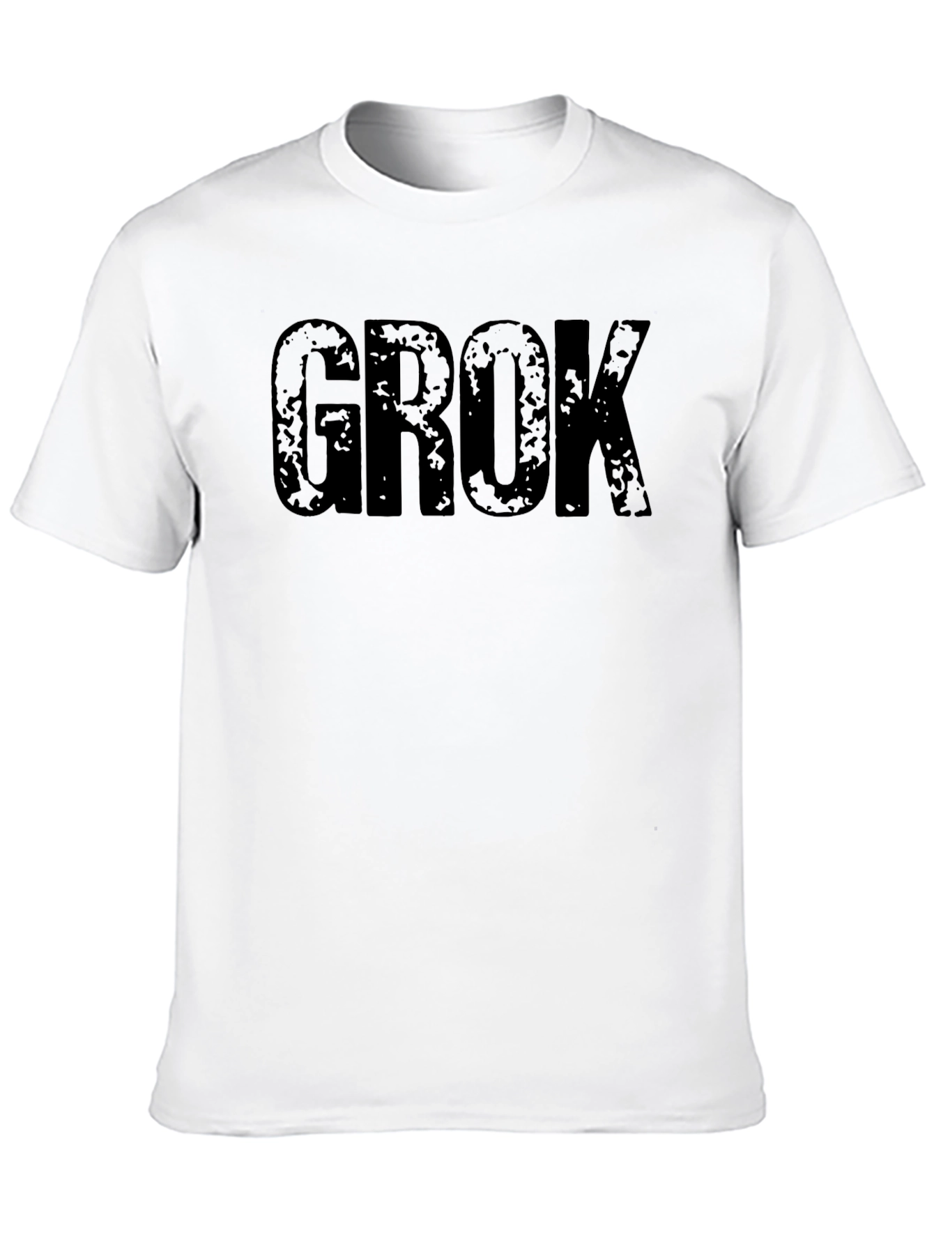 GRÖK Distressed Graphic Tee - Black