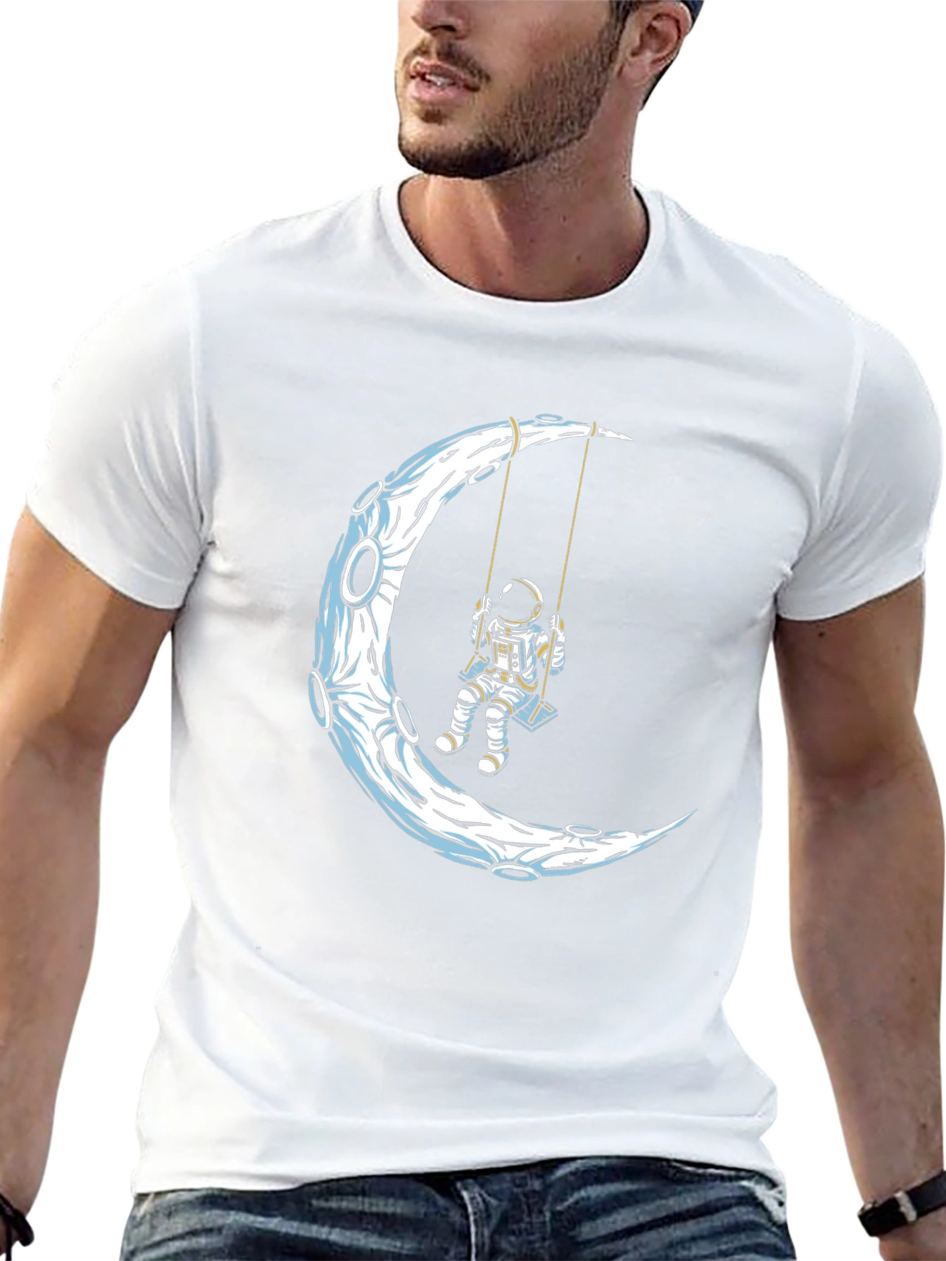 Astronaut on Moon Swing T-Shirt