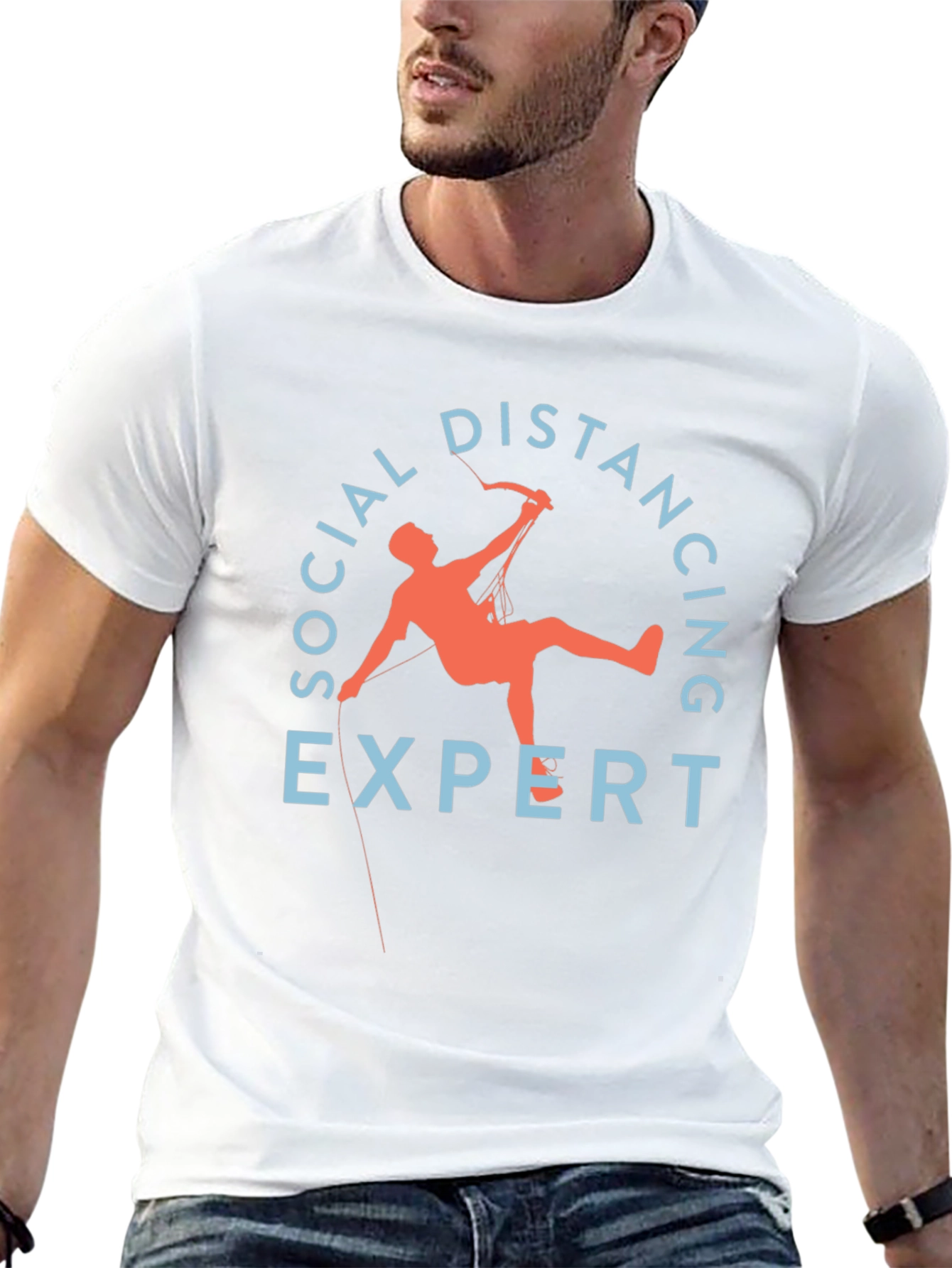 Social Distancing Expert T-Shirt - Funny Climber Tee