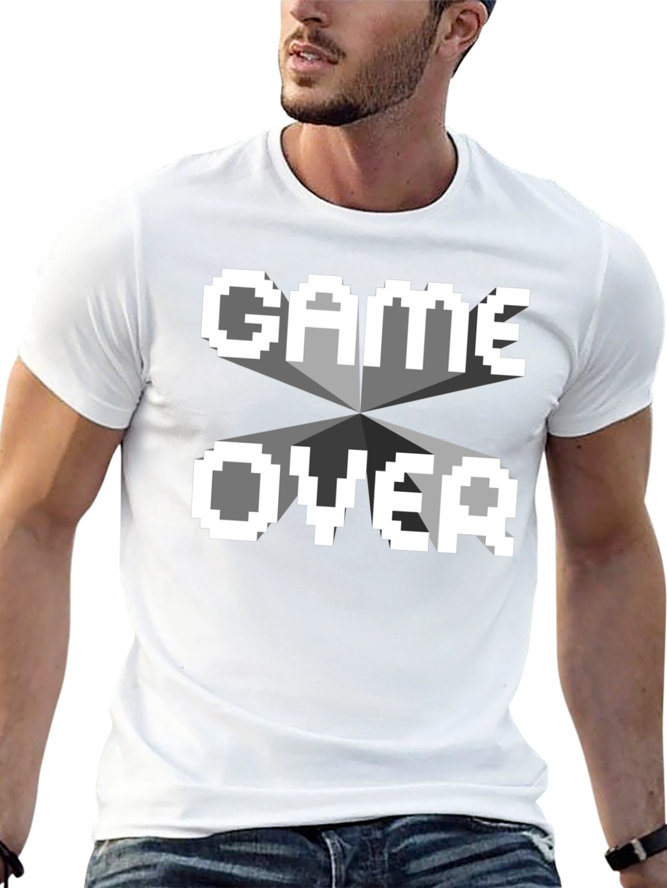 Game Over T-Shirt - Pixelated Retro Gamer Tee