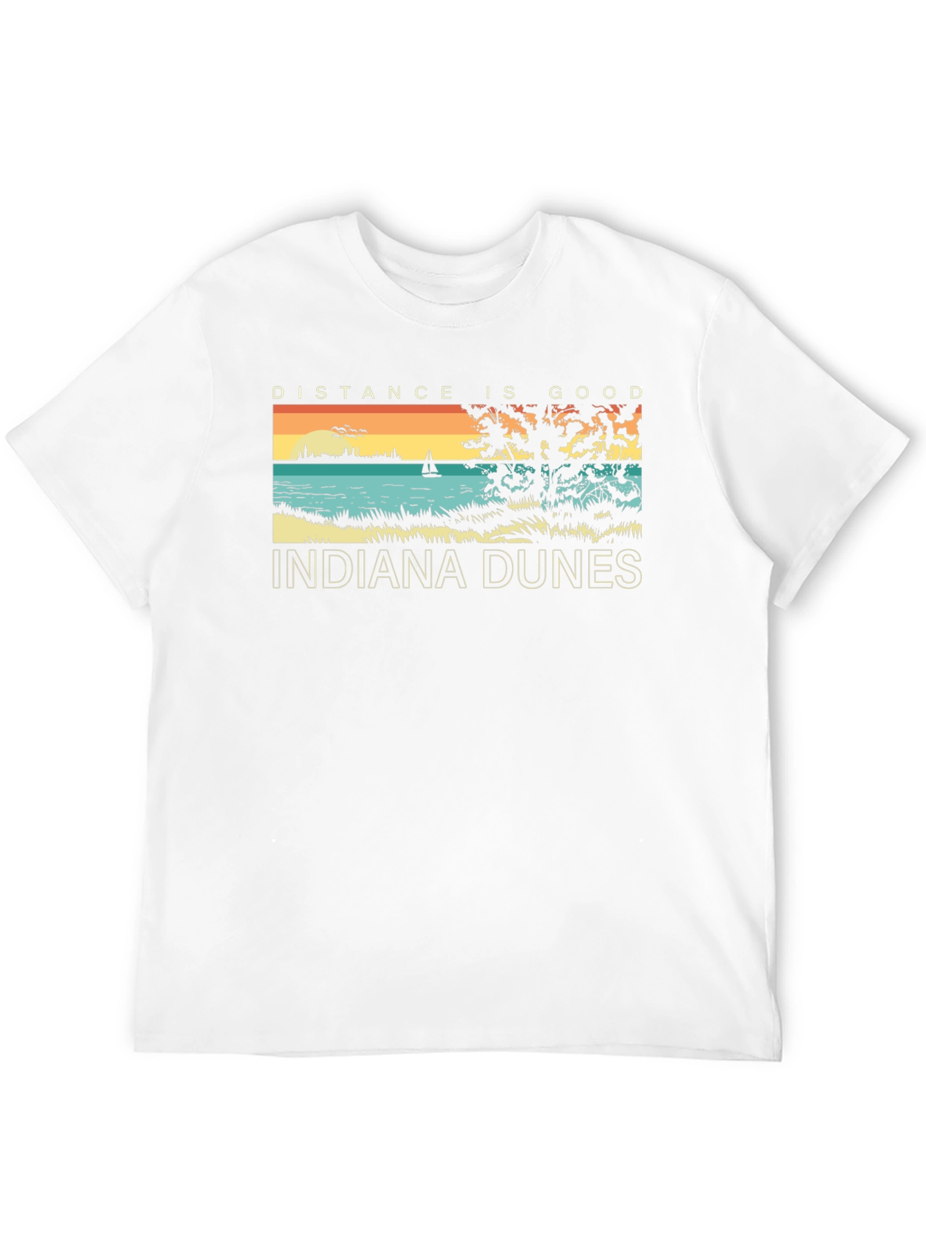Indiana Dunes Graphic Tee - Distance is Good
