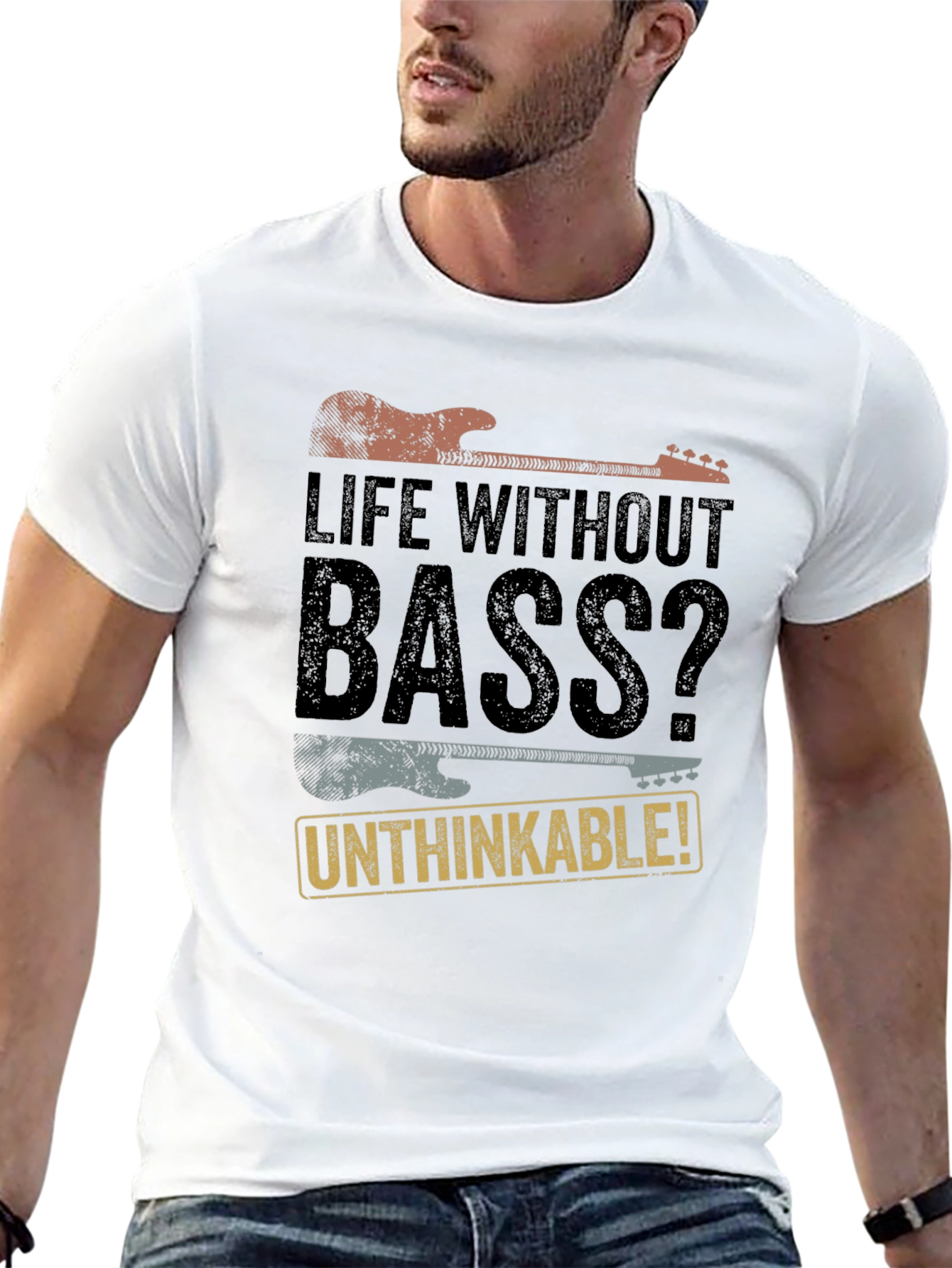 Life Without Bass? T-Shirt - Musician Apparel