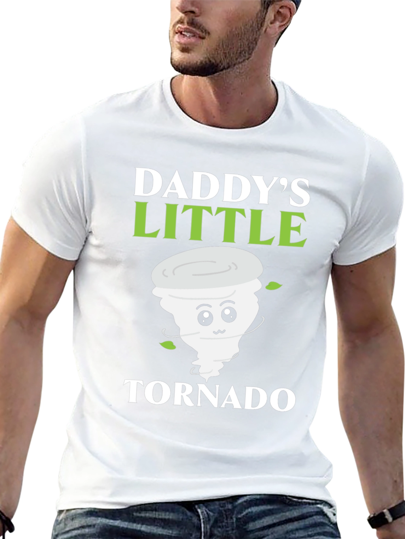 Daddys Little Tornado T-Shirt Cute Fathers Day Gift