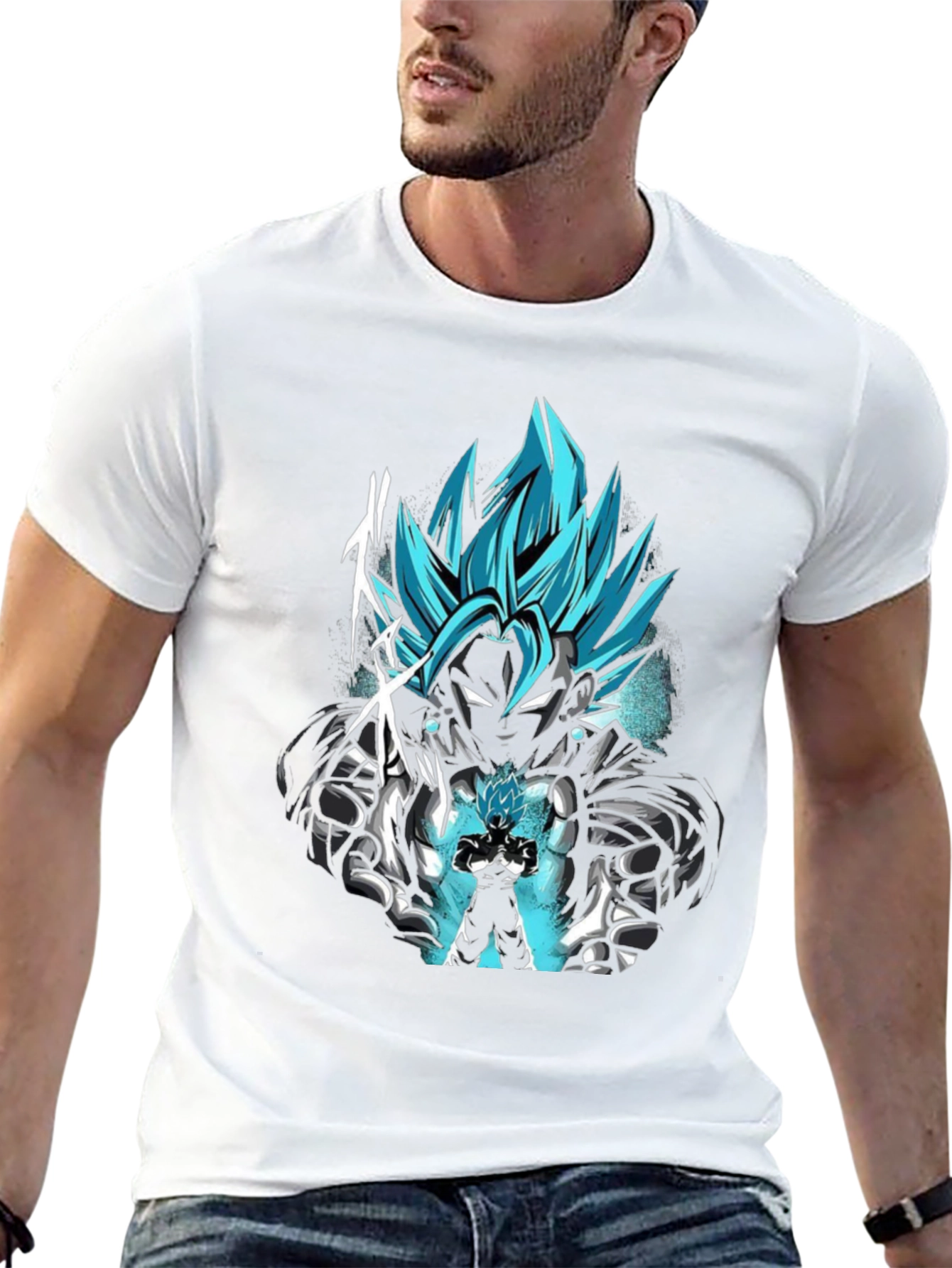 Vegito Blue Anime Graphic T-Shirt