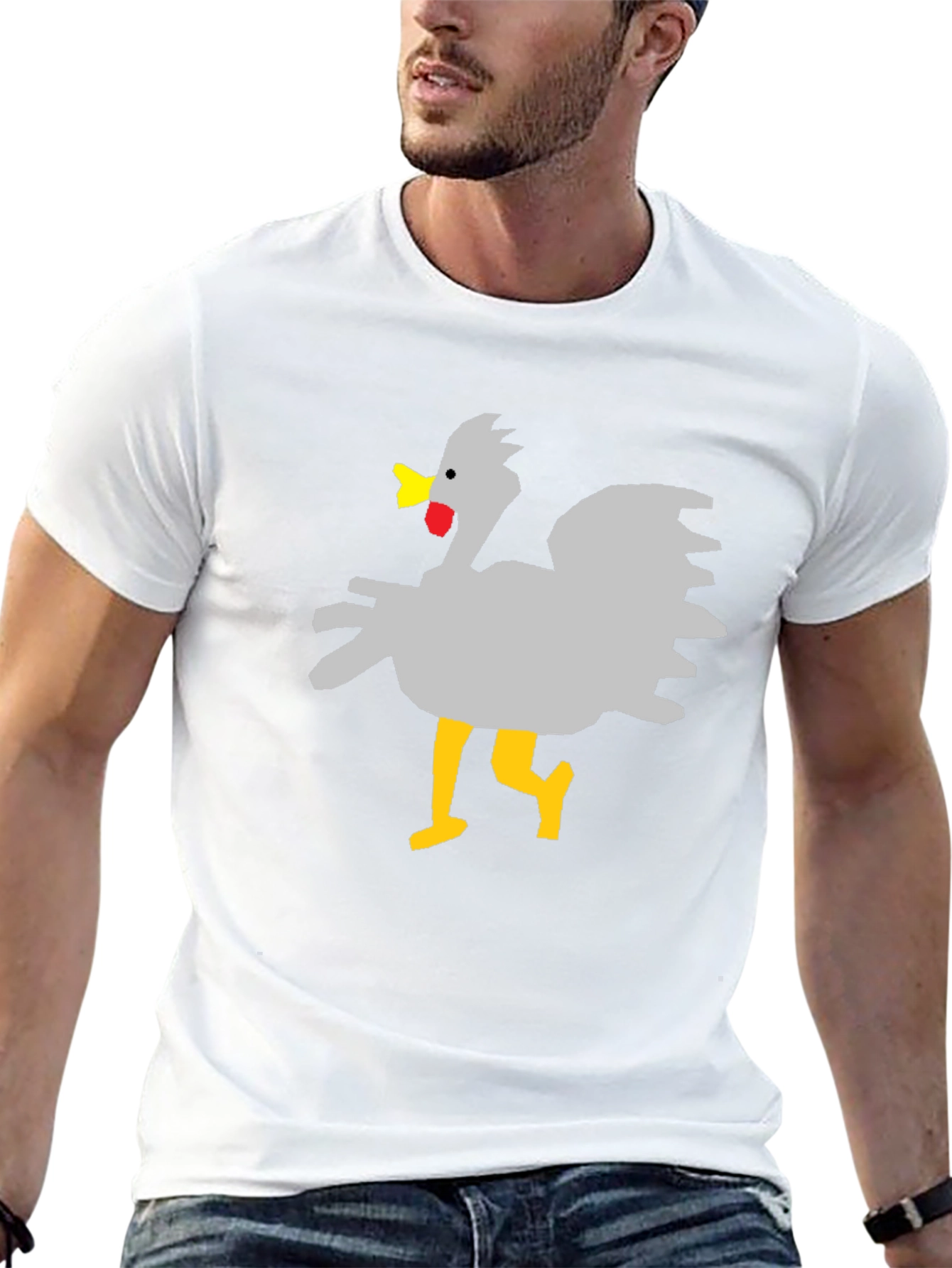 Funny Chicken Graphic T-Shirt - Unisex Black Tee