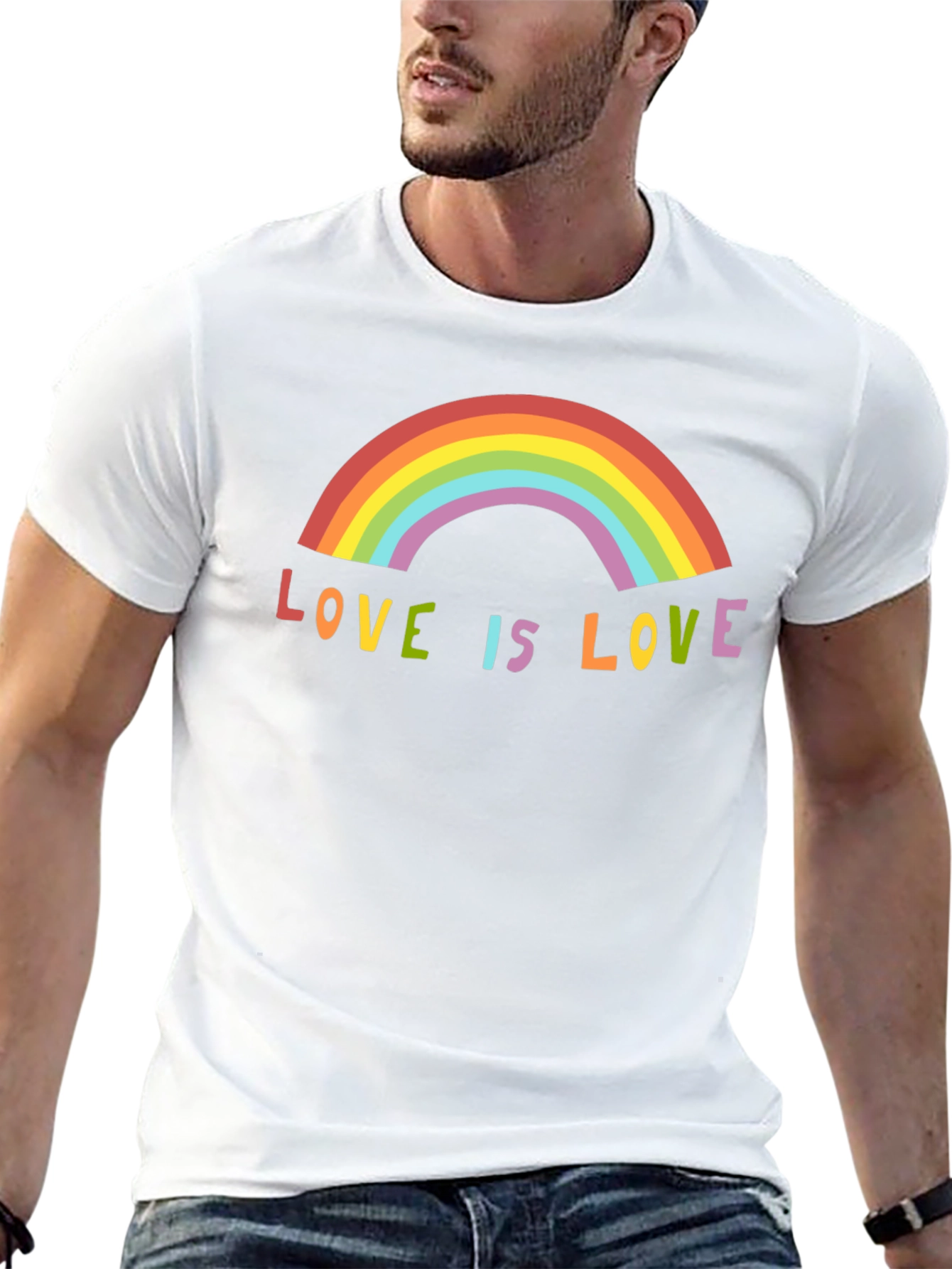 Love is Love Rainbow Graphic Tee