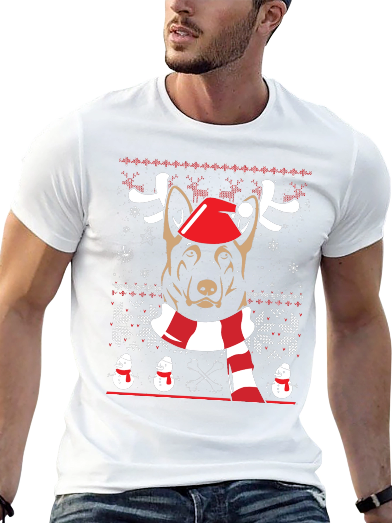 Dog Christmas Graphic Tee