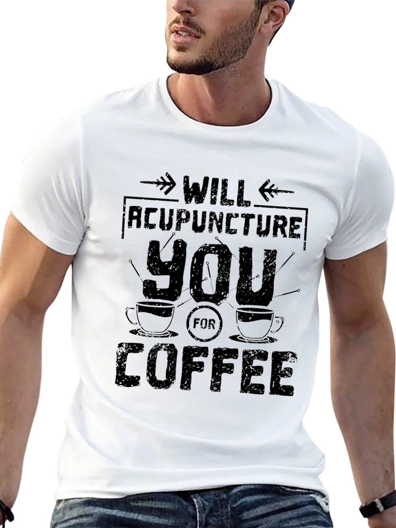 Acupuncture For Coffee Graphic Tee