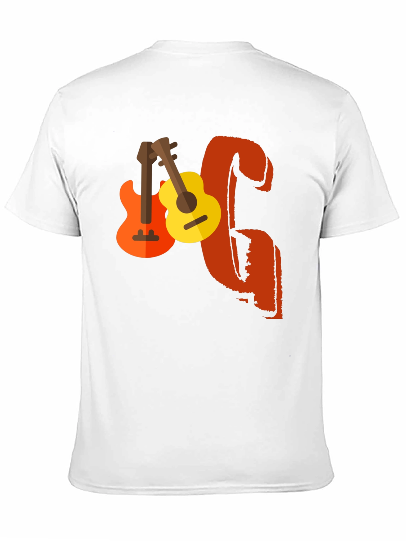 Guitar Graphic Print T-Shirt