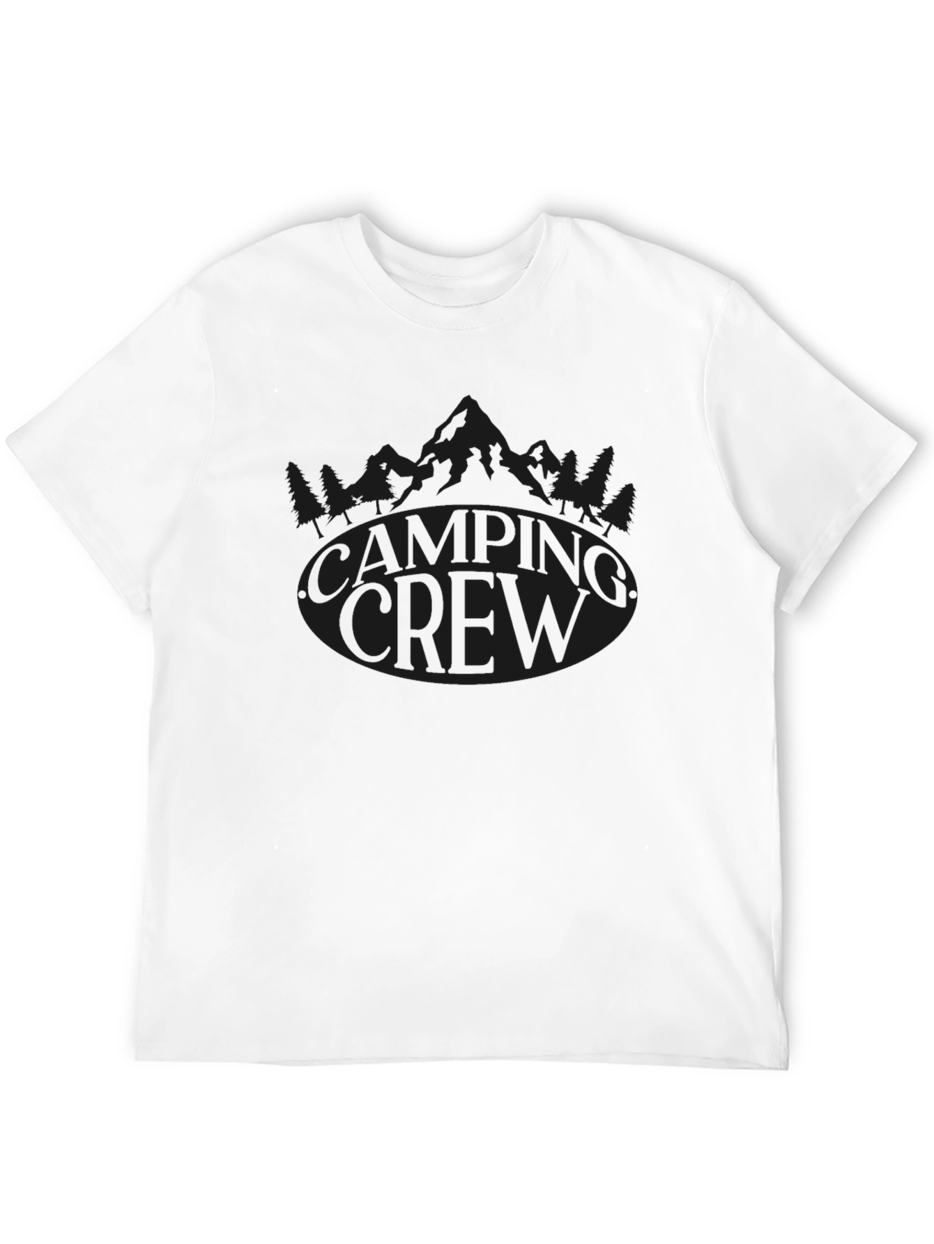 Camping Crew Graphic Tee - Black
